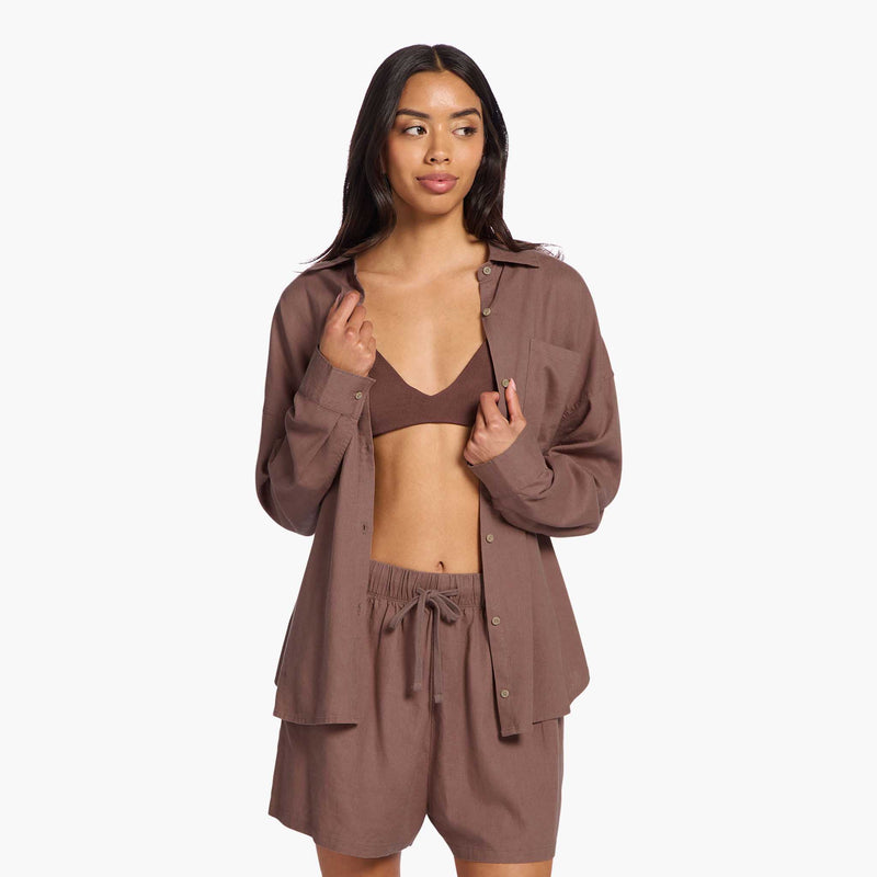 Linen Boyfriend Shirt image 