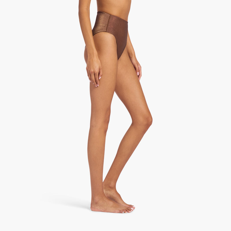 Shimmer High Waist Bikini Bottom image 