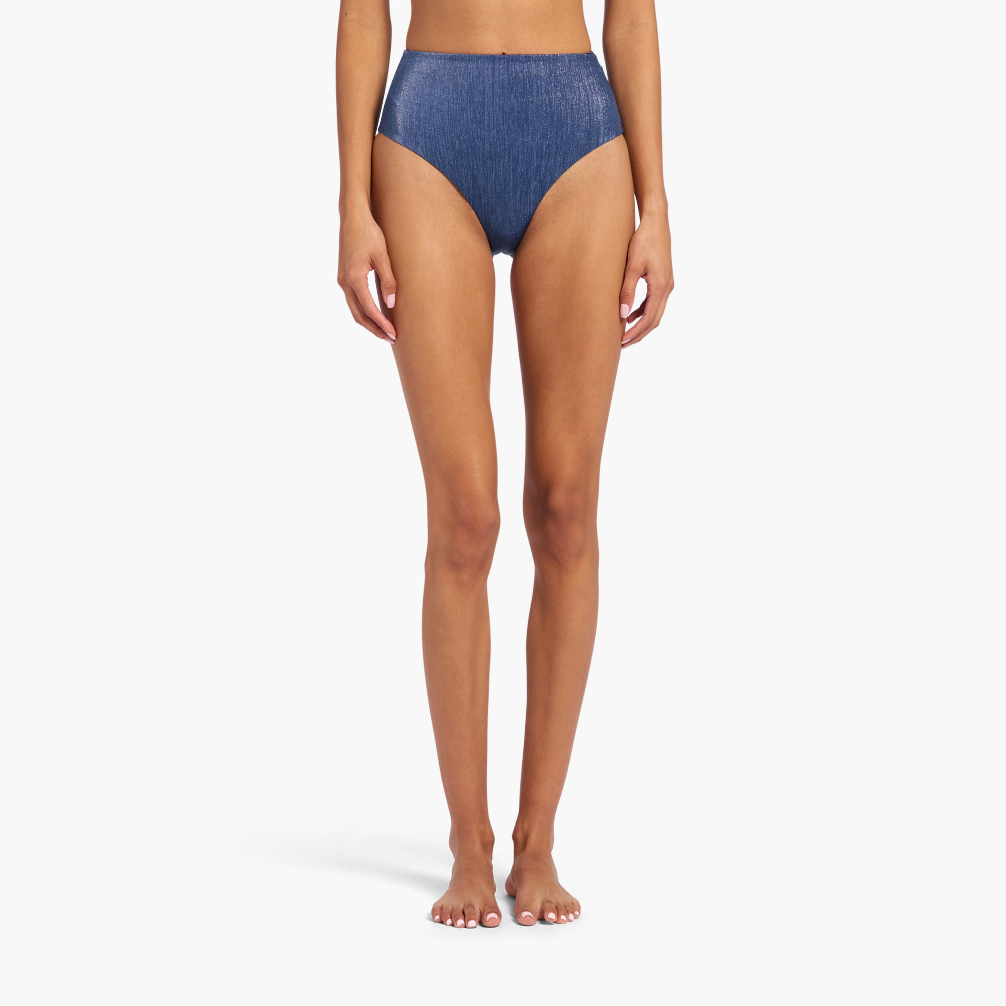 Shimmer High Waist Bikini Bottom