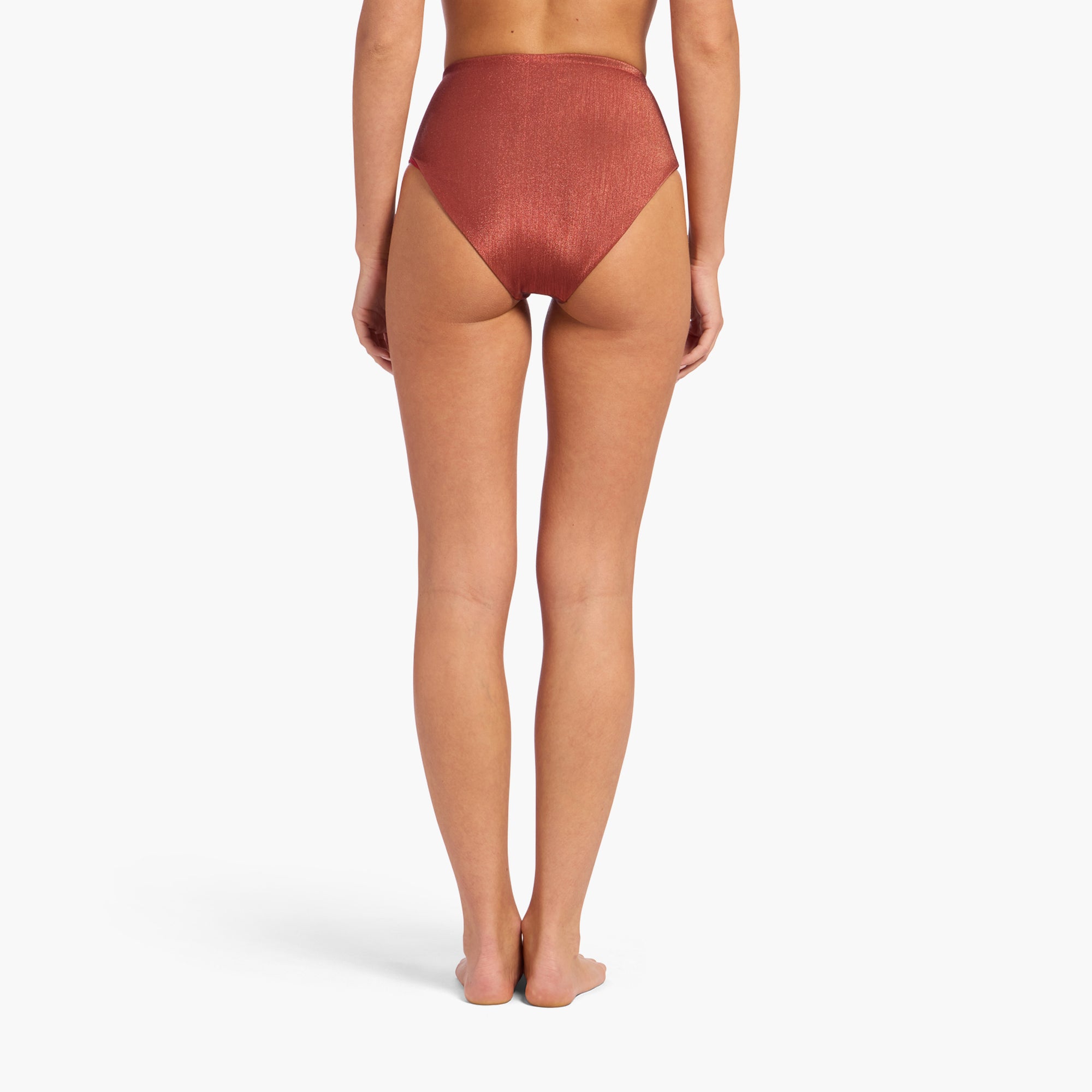 Shimmer High Waist Bikini Bottom
