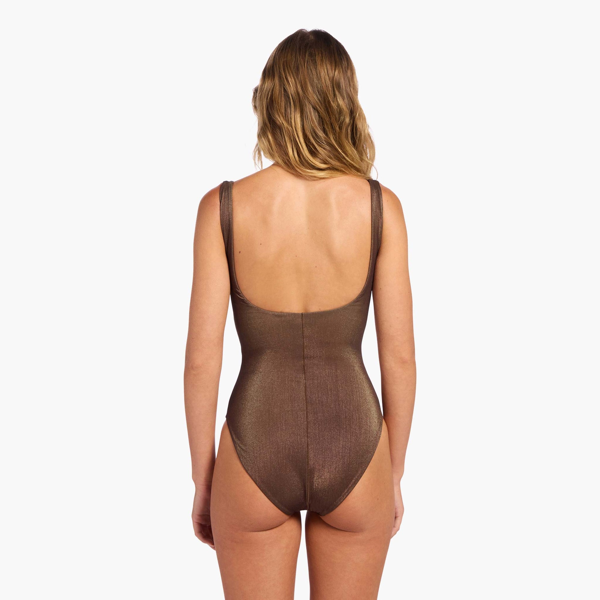 Shimmer Square Neck One Piece