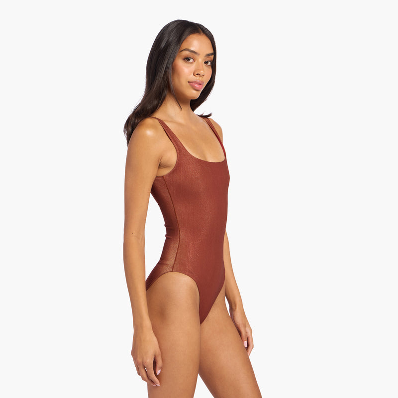 Shimmer Square Neck One Piece image 