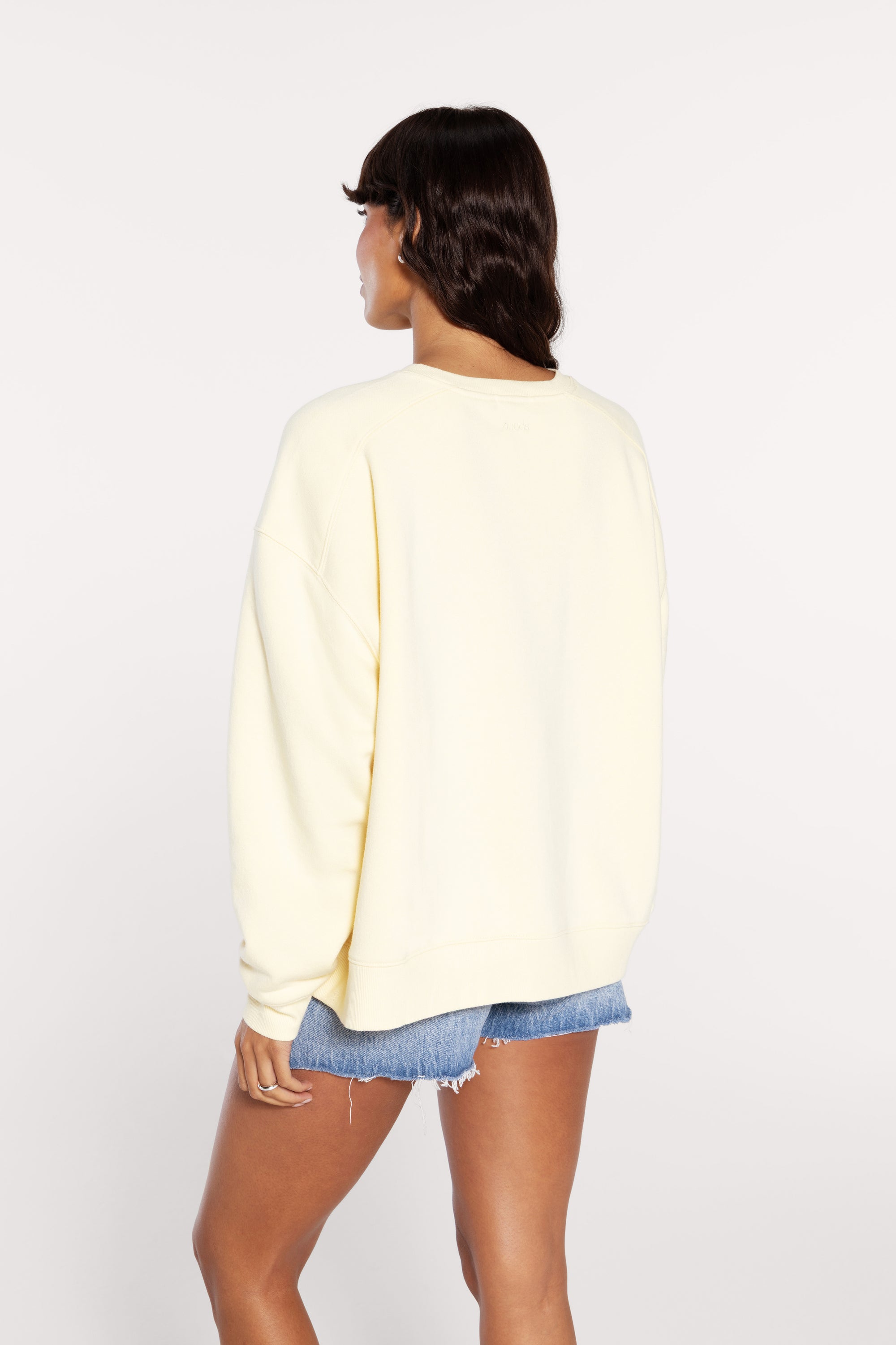 Vintage Fleece Oversized Boxy Crewneck Sweatshirt