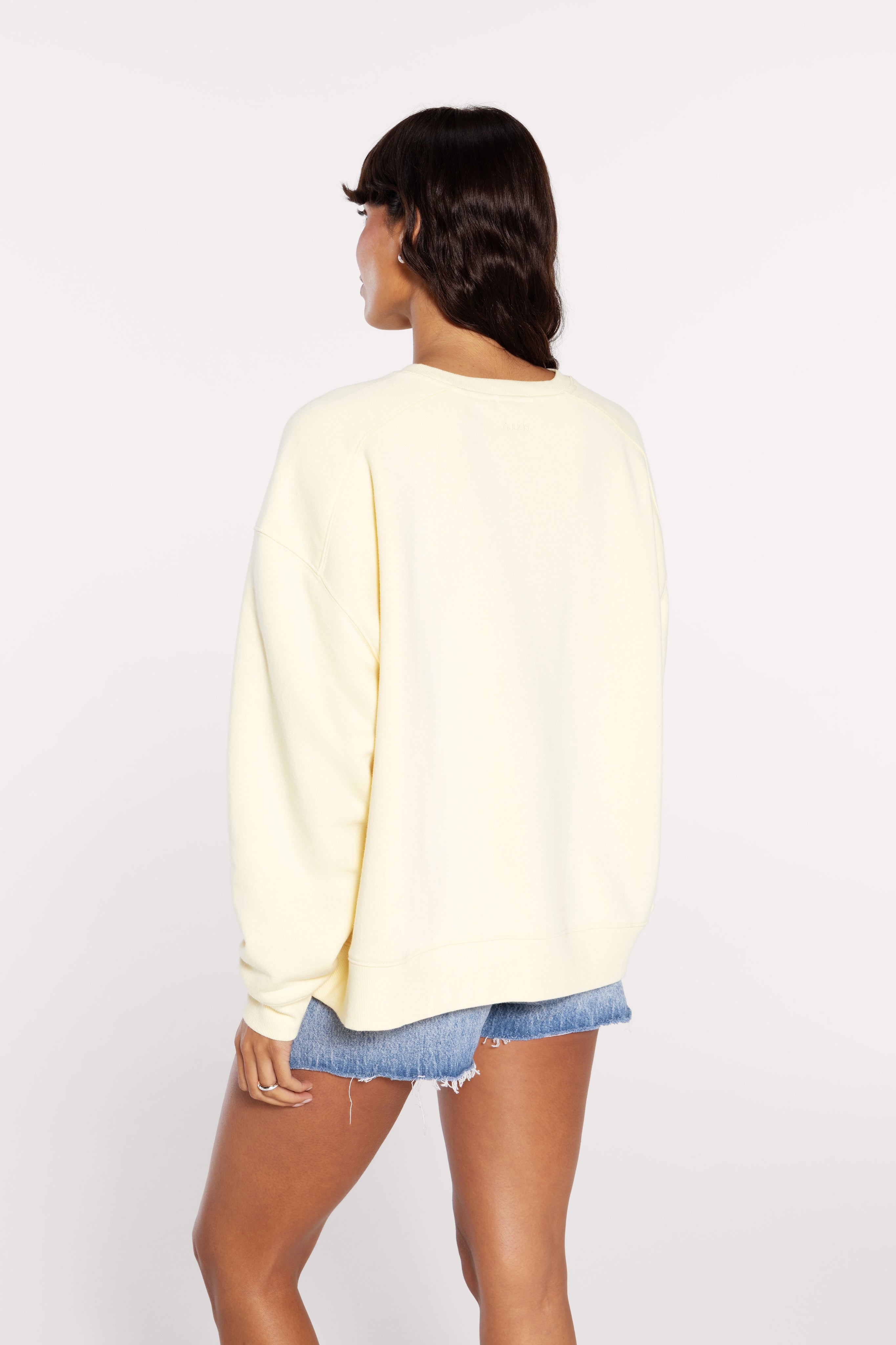 Vintage Fleece Oversized Boxy Crewneck Sweatshirt