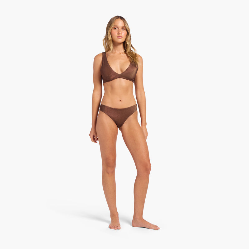 Shimmer Low Waist Bikini Bottom image 