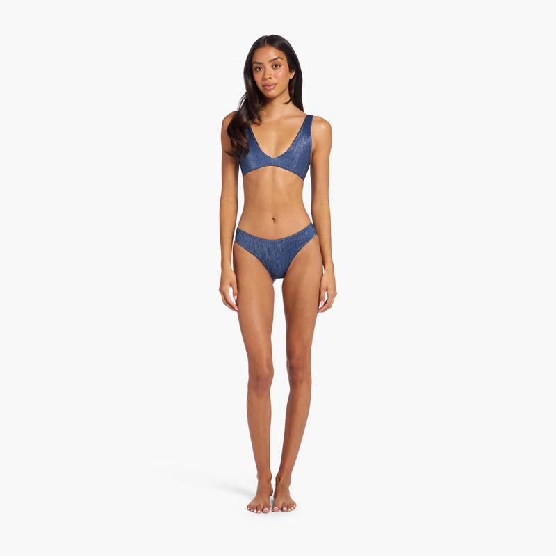 Shimmer Low Waist Bikini Bottom image 