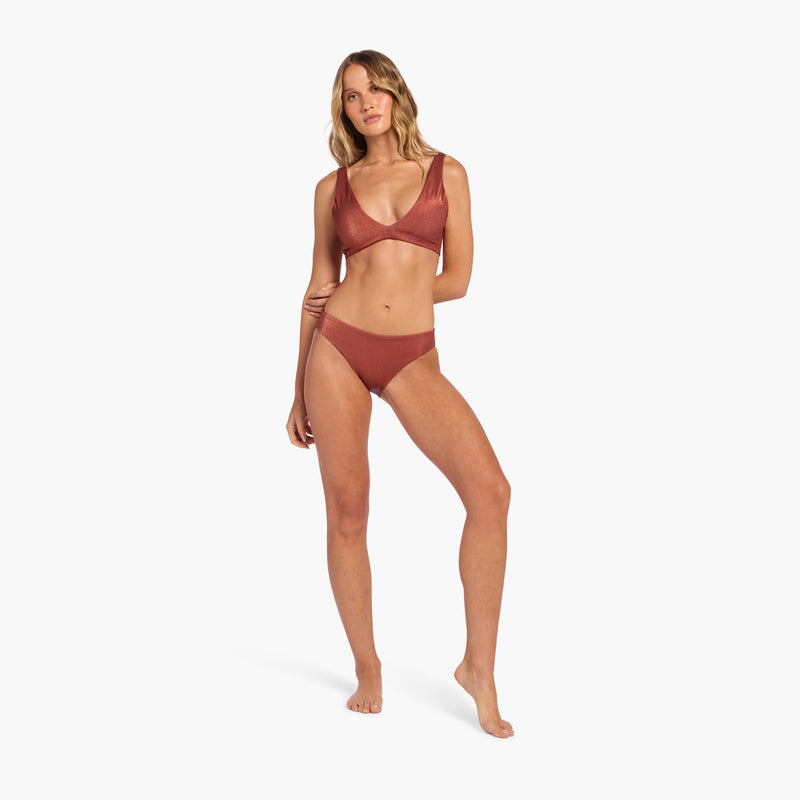 Shimmer Low Waist Bikini Bottom image 