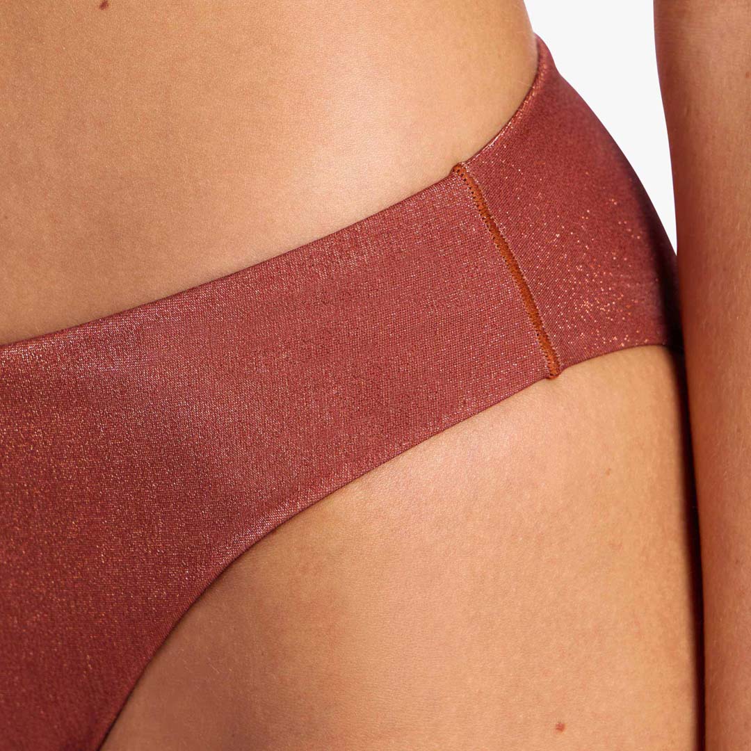Shimmer Low Waist Bikini Bottom