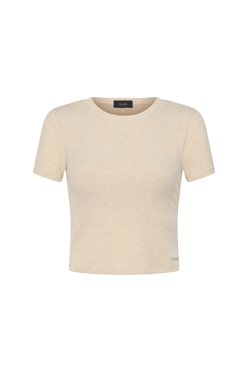 Sporty Rib Bra Tee | Heather Oat