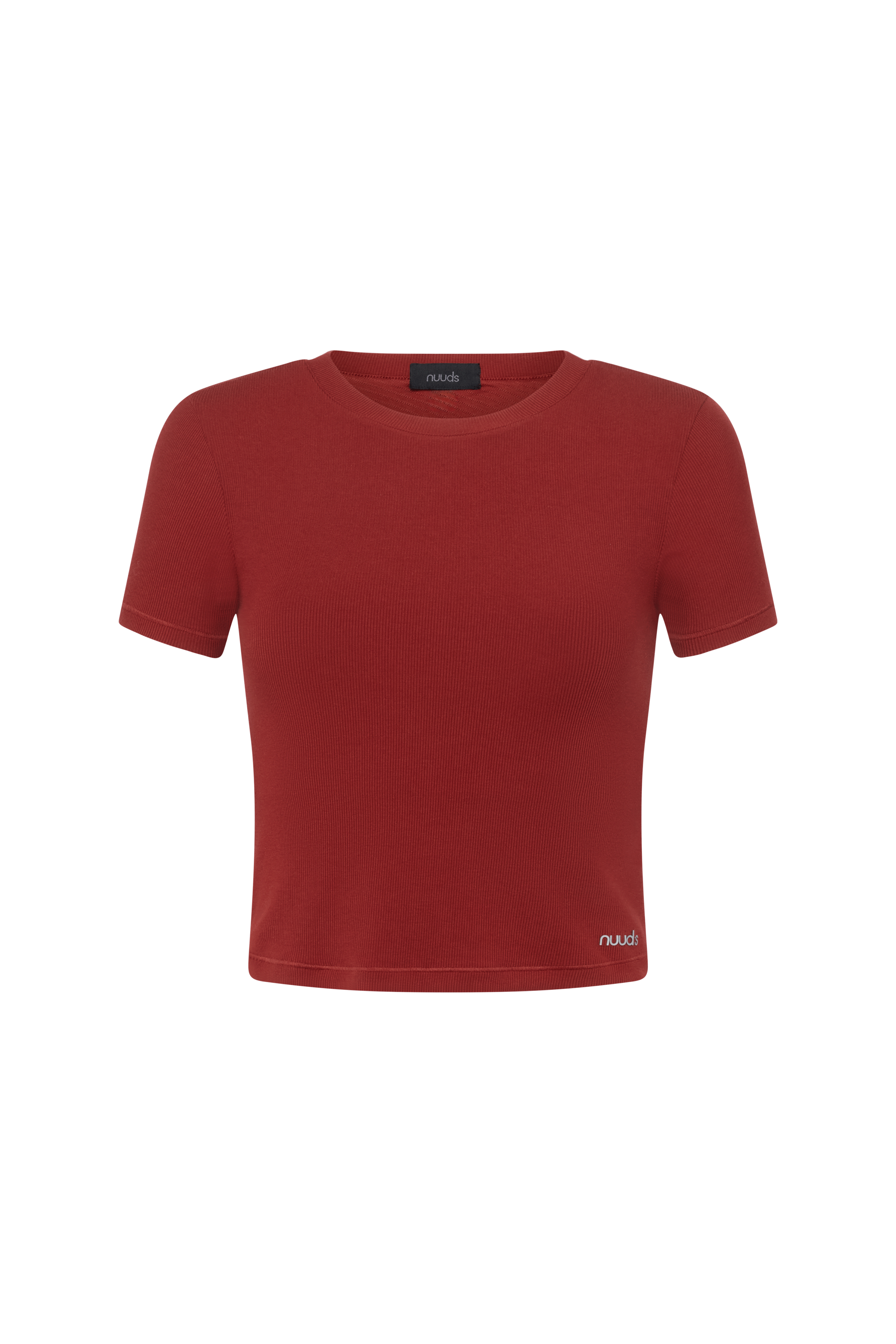 Sporty Rib Bra Tee | Scarlet