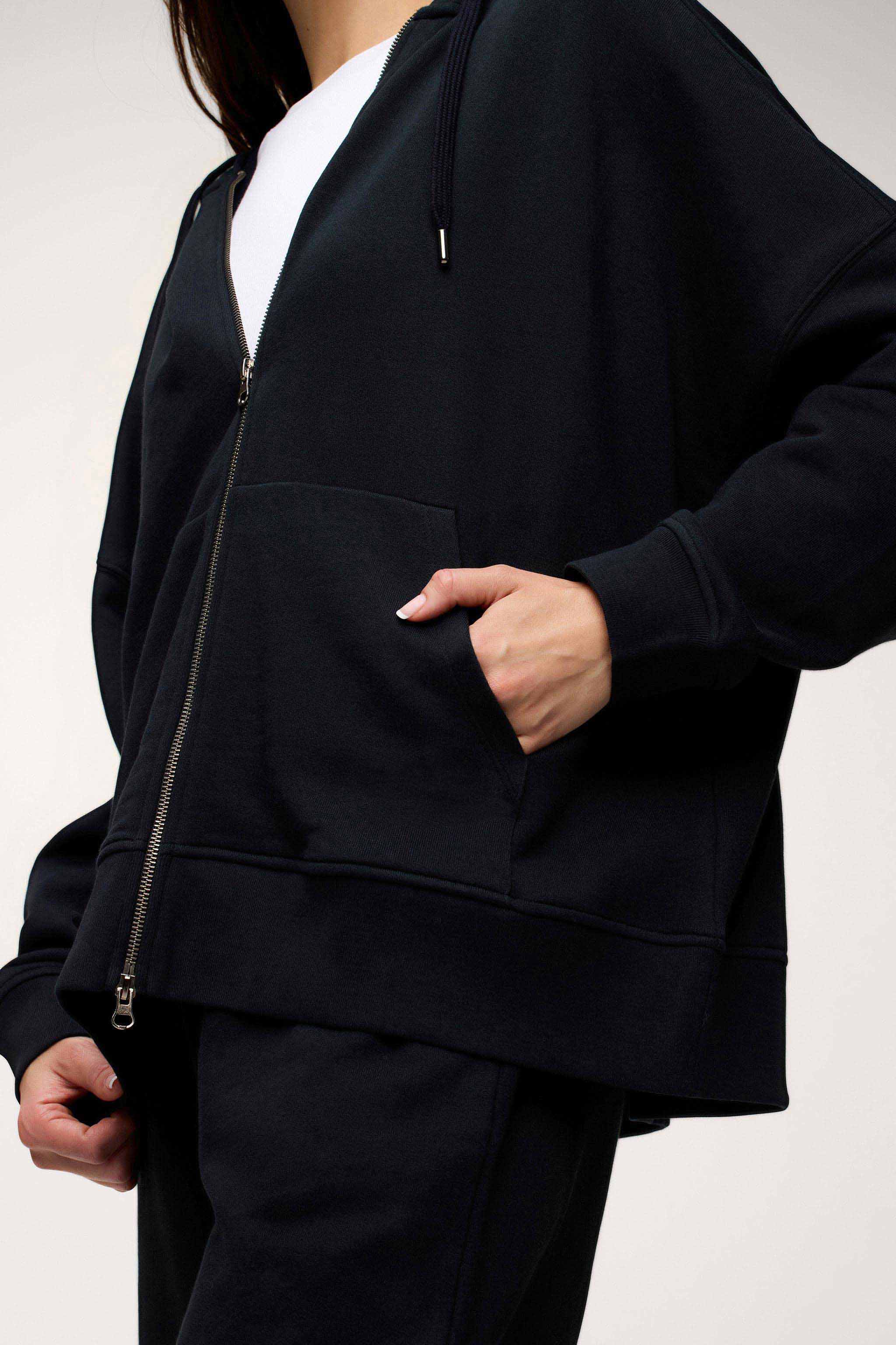 Core Fleece Two Way Zip Hoodie