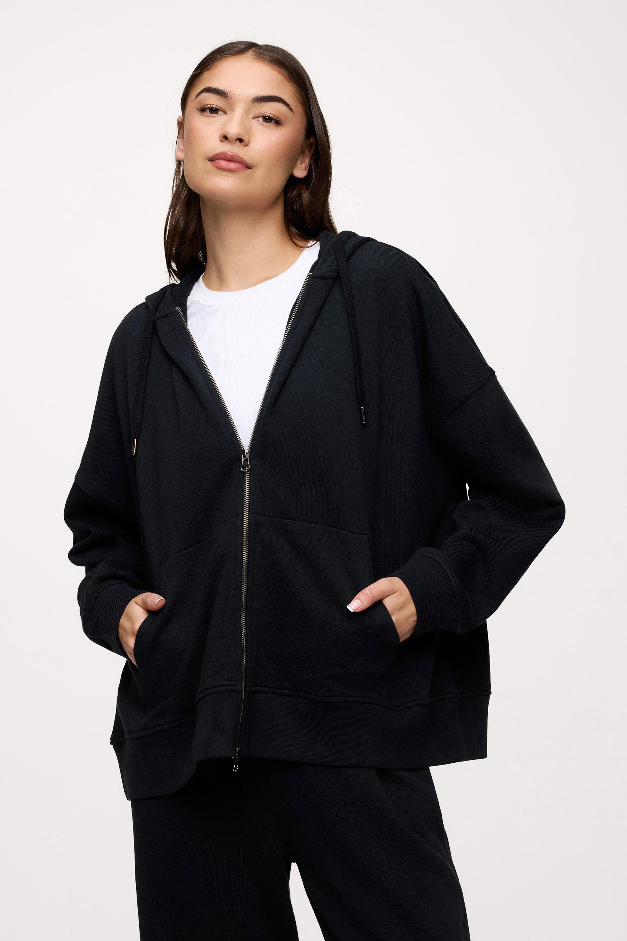 Core Fleece Two Way Zip Hoodie