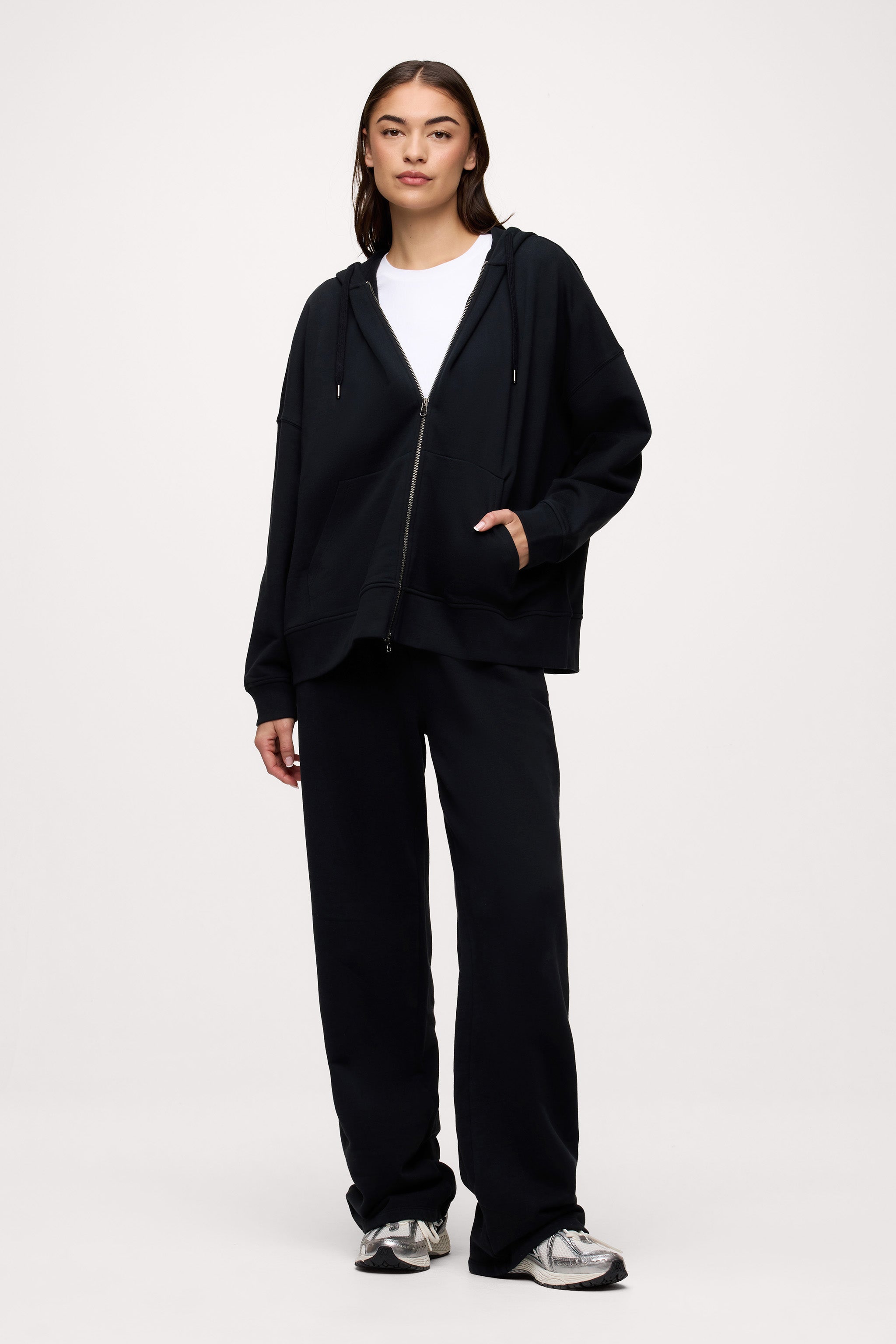 Core Fleece Two Way Zip Hoodie