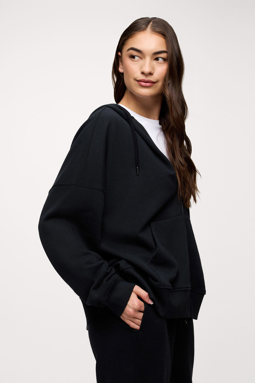 Core Fleece Two Way Zip Hoodie