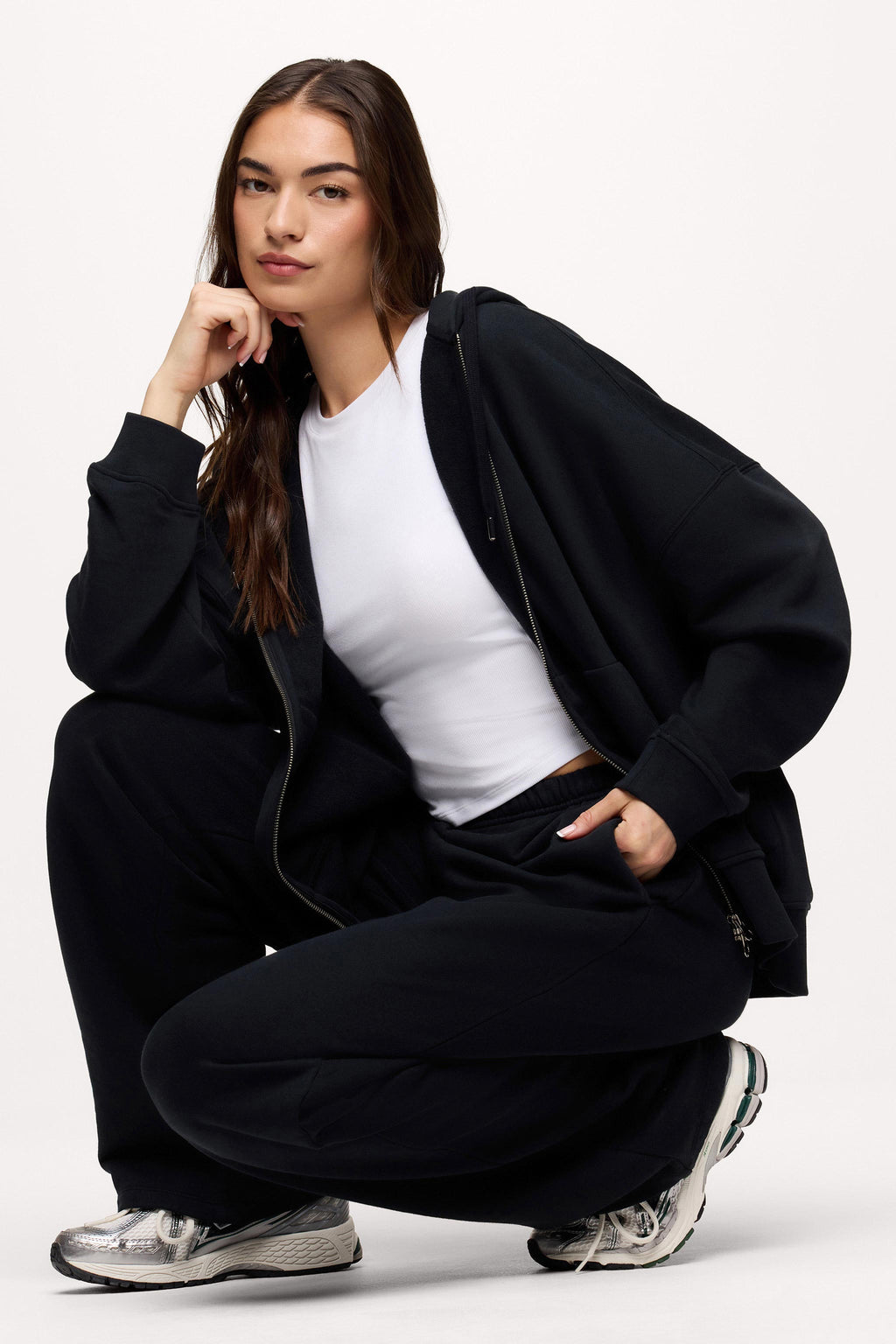 Core Fleece Two Way Zip Hoodie