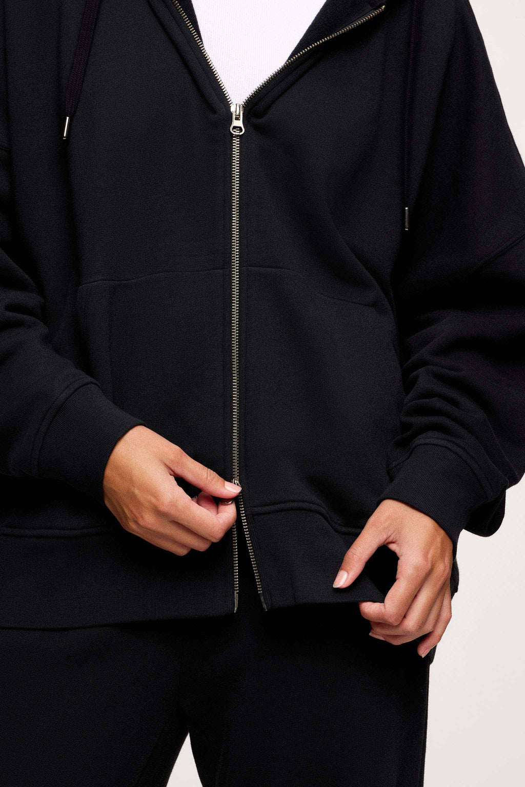 Core Fleece Two Way Zip Hoodie