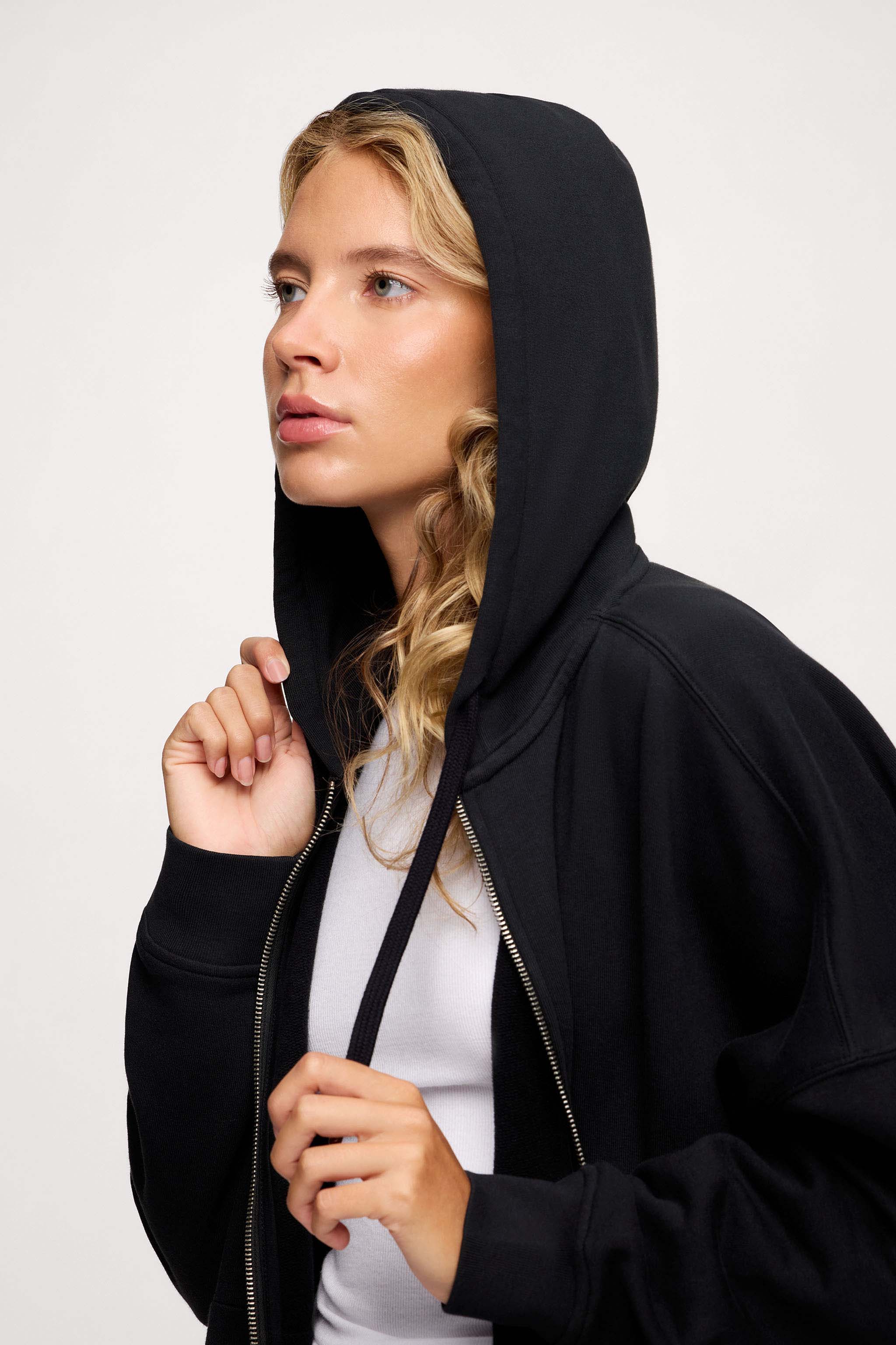 Core Fleece Two Way Zip Hoodie