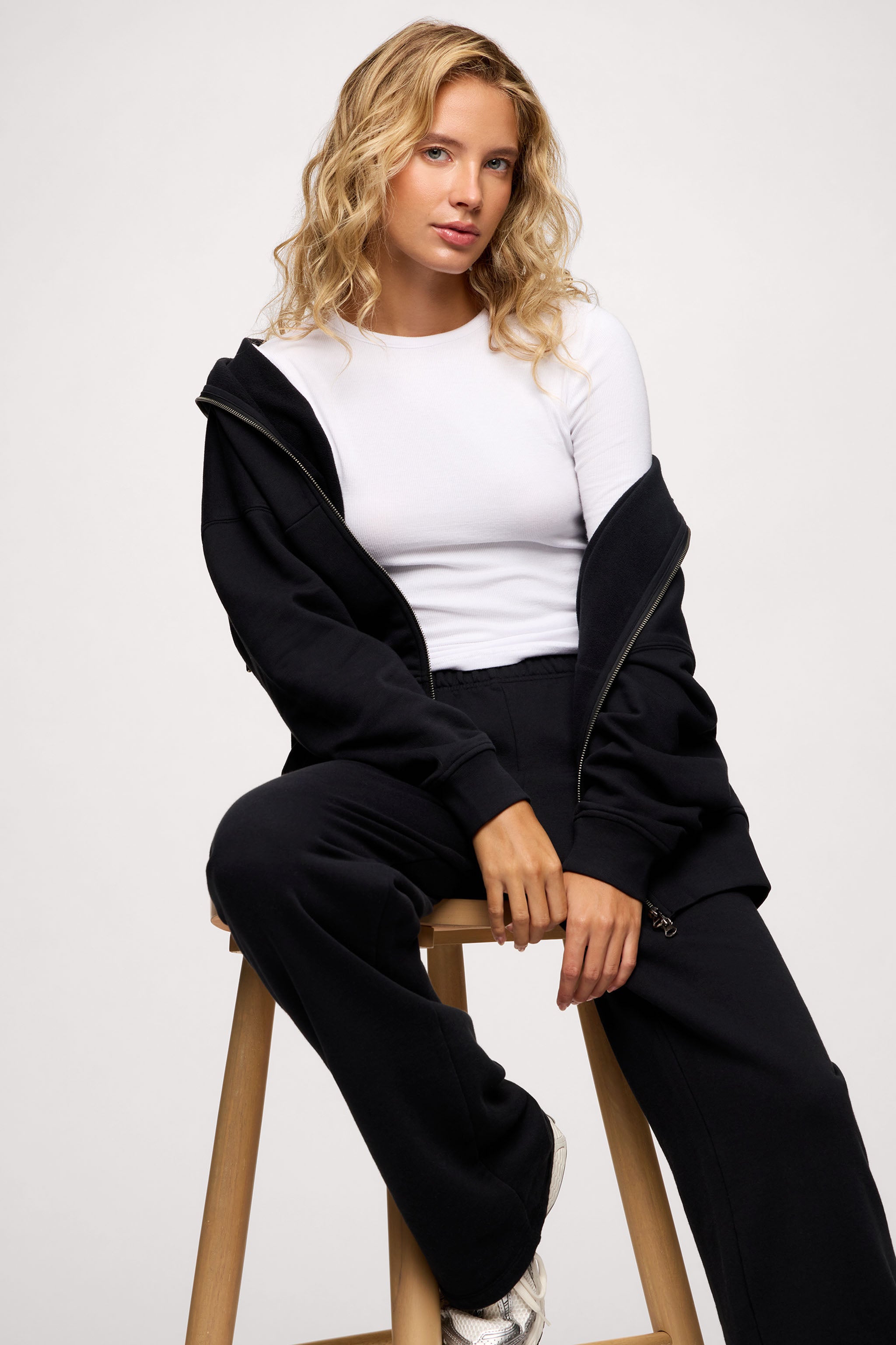 Core Fleece Two Way Zip Hoodie