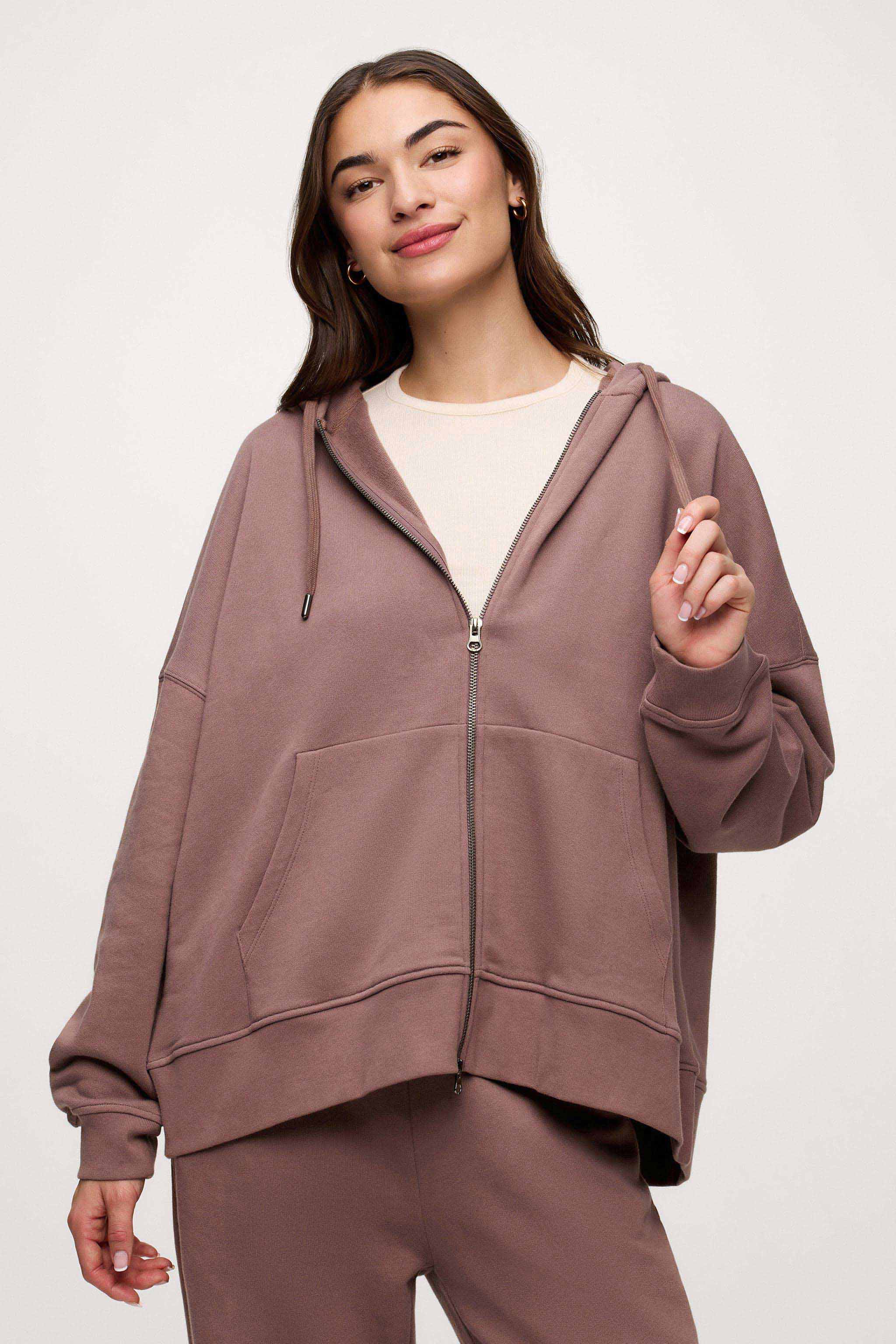 Core Fleece Two Way Zip Hoodie