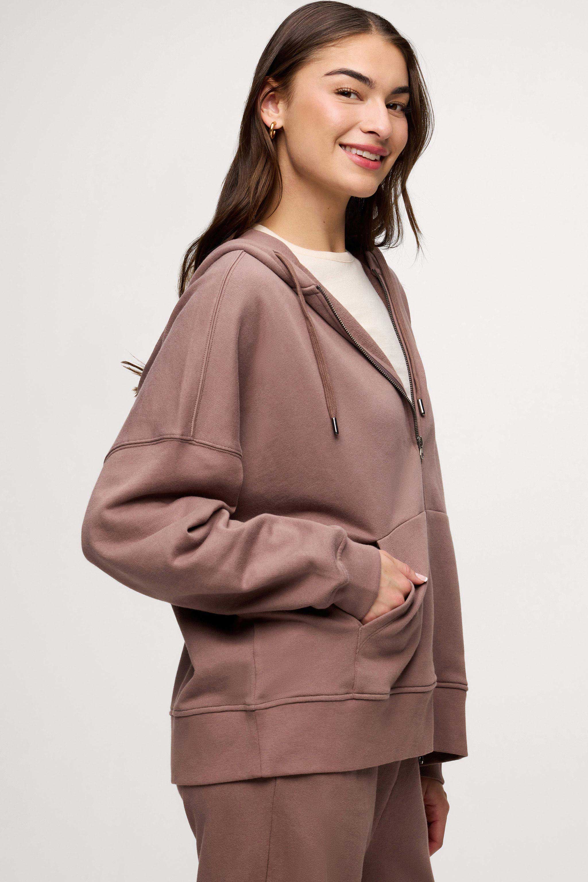 Core Fleece Two Way Zip Hoodie