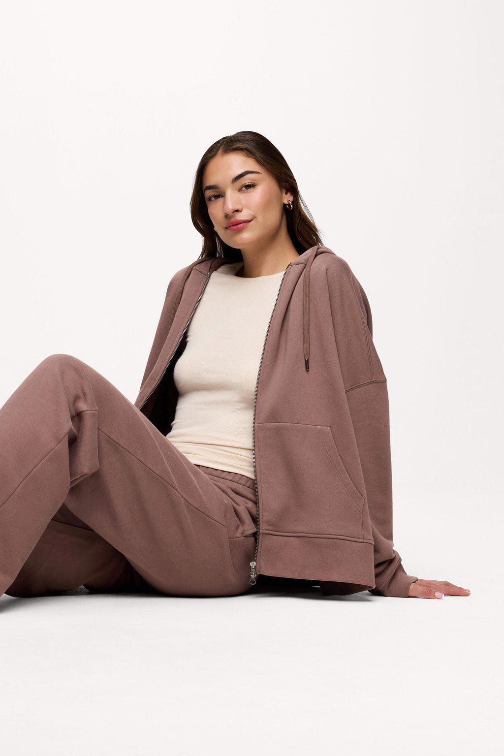 Core Fleece Two Way Zip Hoodie