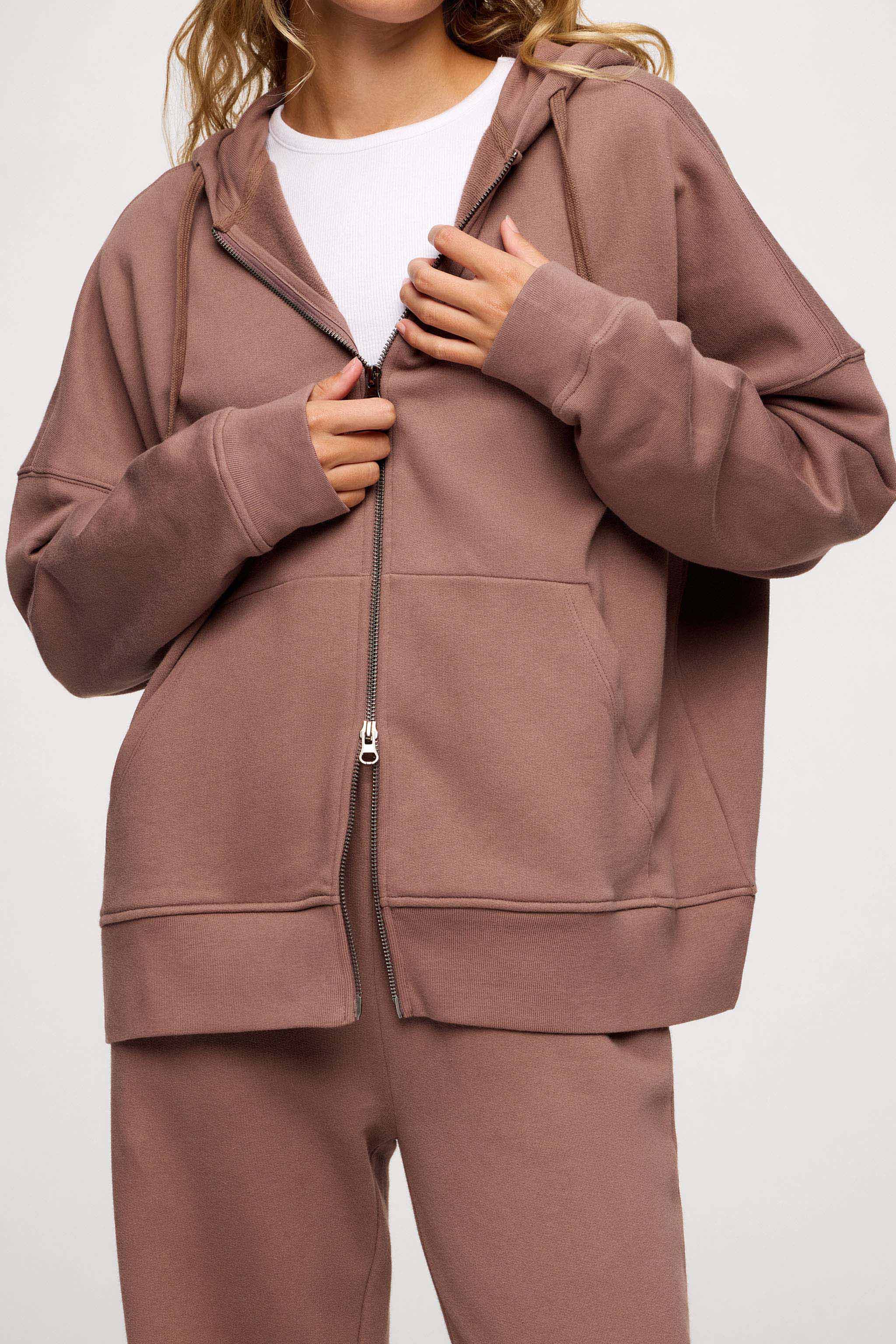 Core Fleece Two Way Zip Hoodie