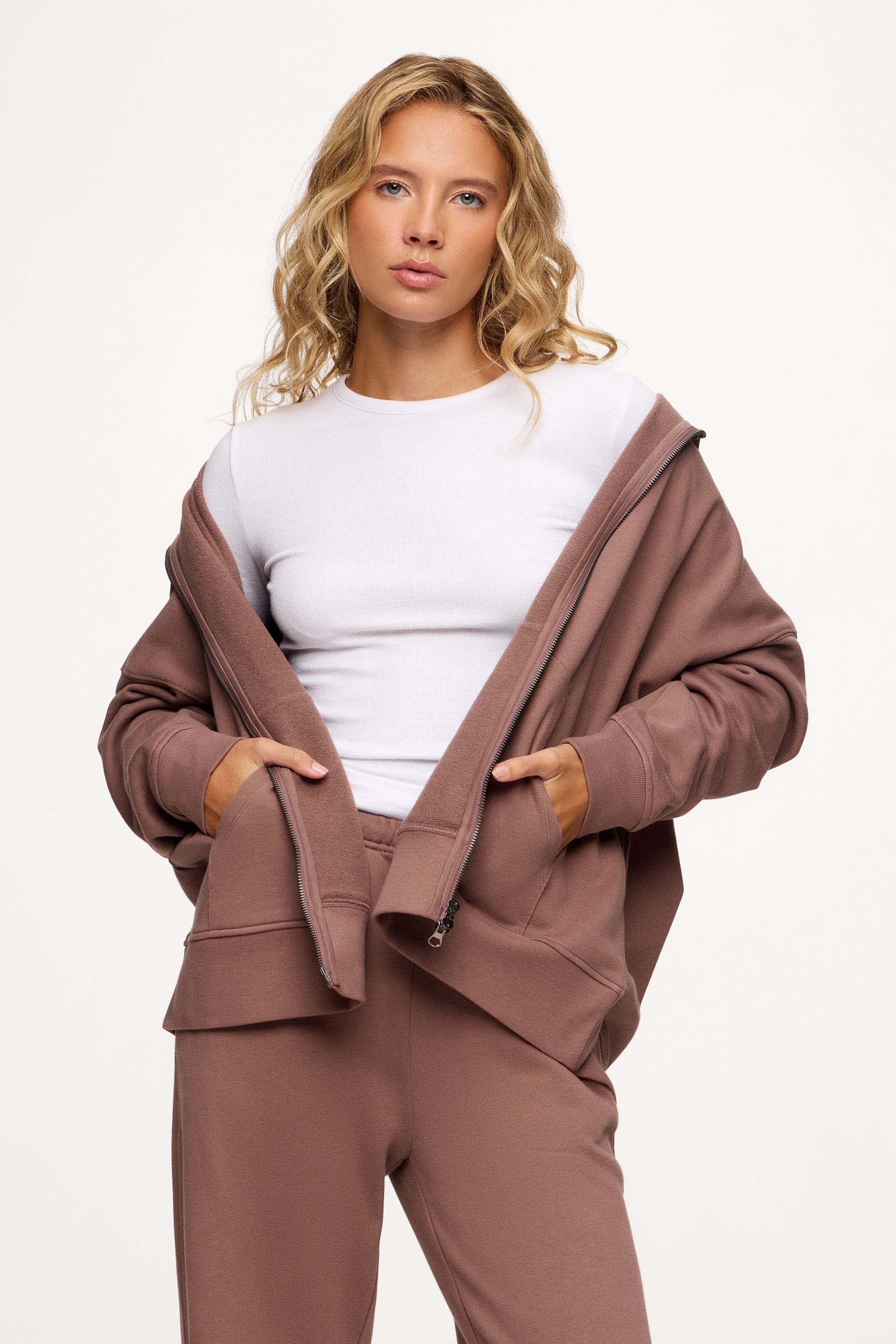 Core Fleece Two Way Zip Hoodie