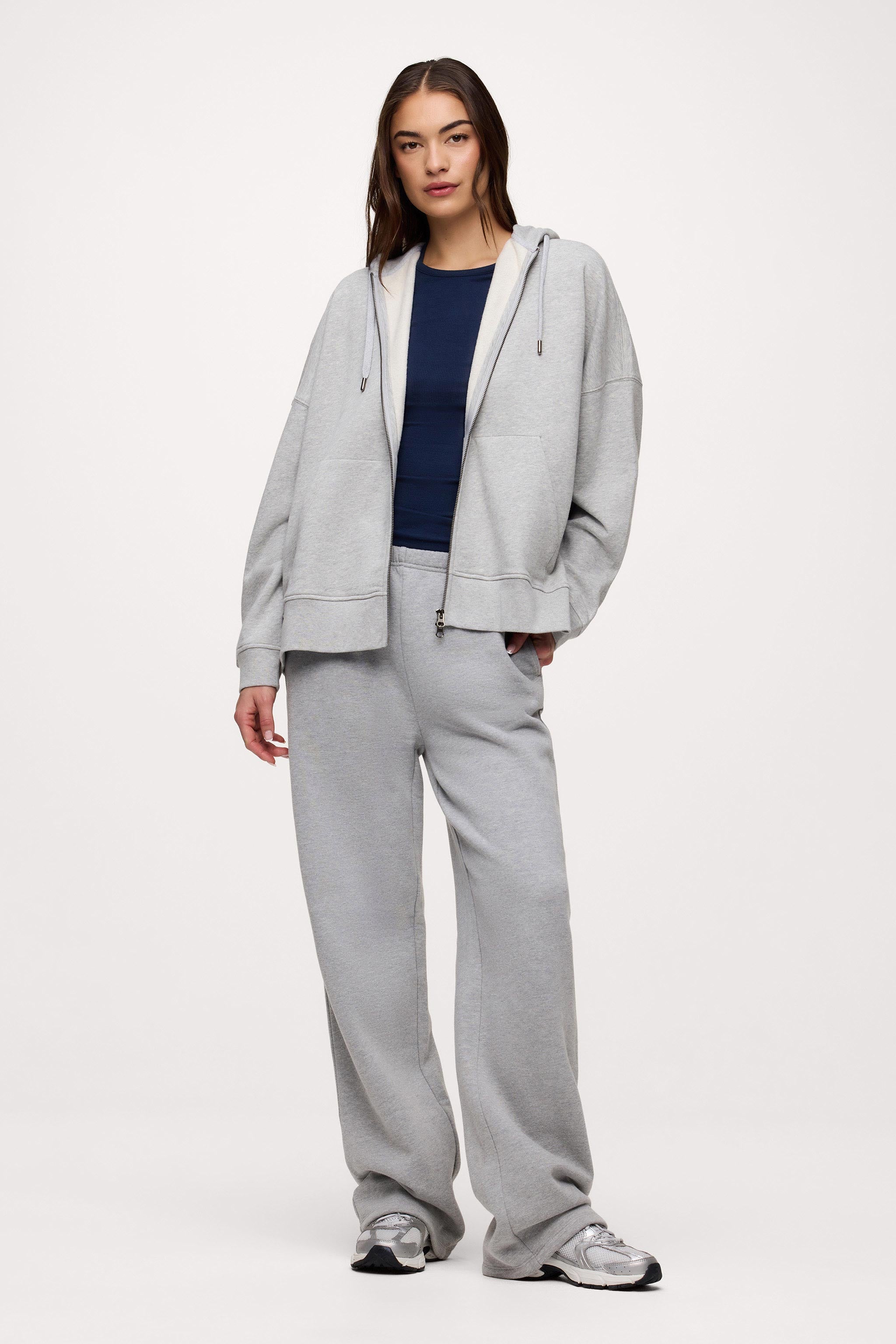 Core Fleece Two Way Zip Hoodie