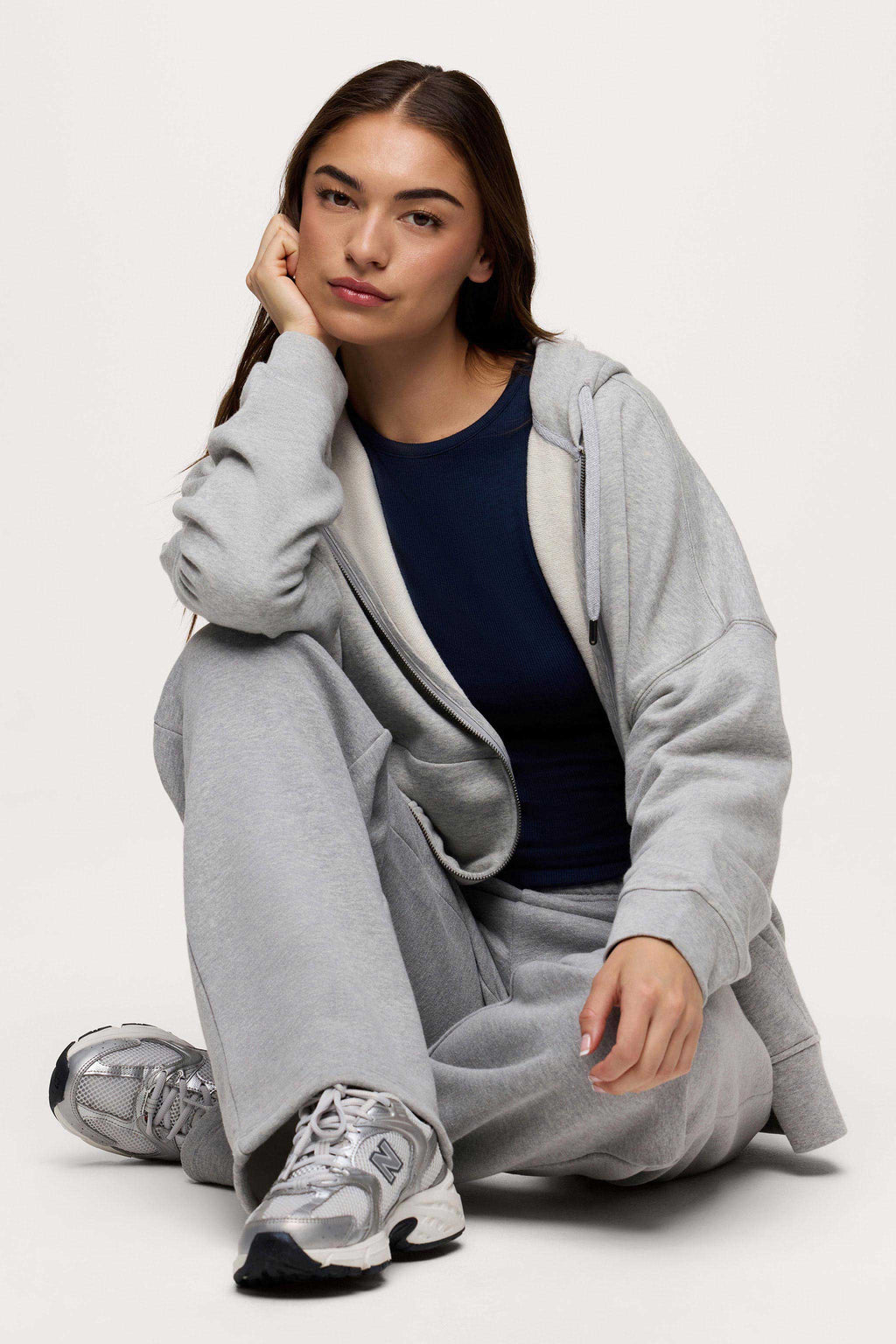 Core Fleece Two Way Zip Hoodie