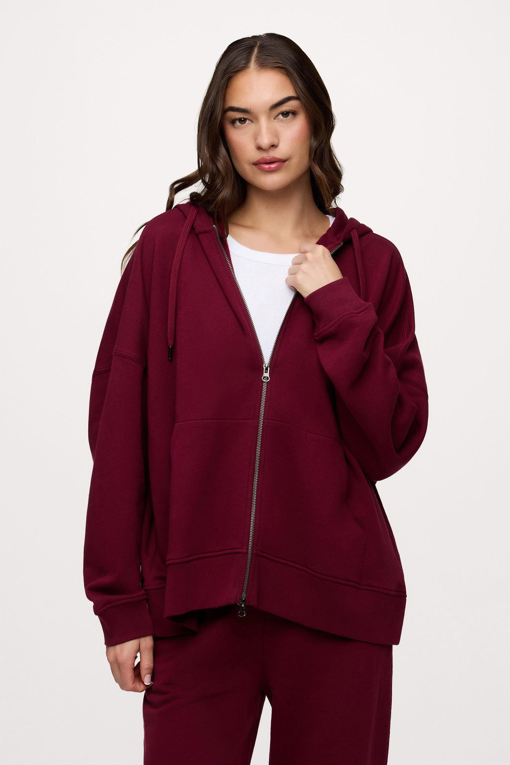 Core Fleece Two Way Zip Hoodie