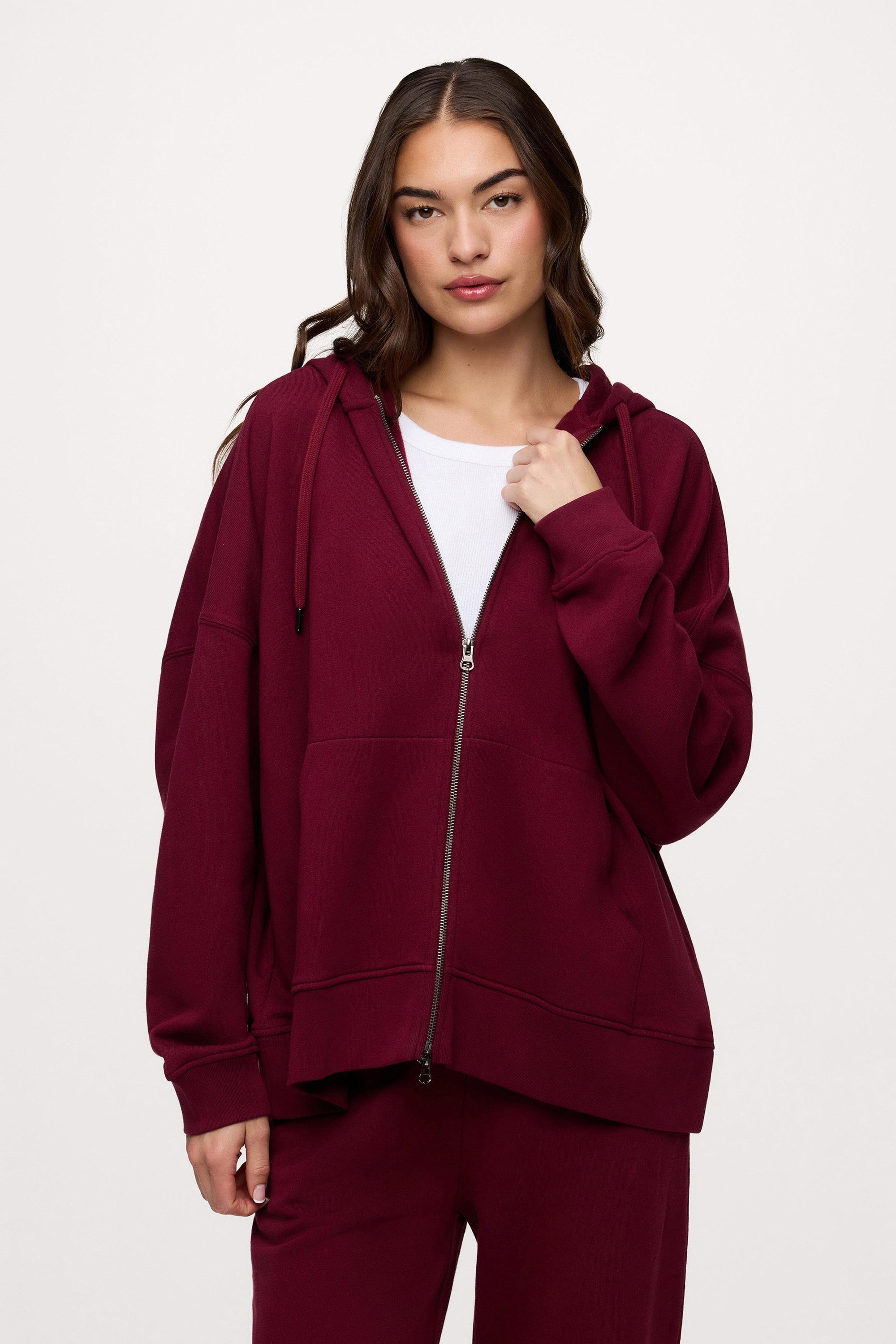 Core Fleece Two Way Zip Hoodie