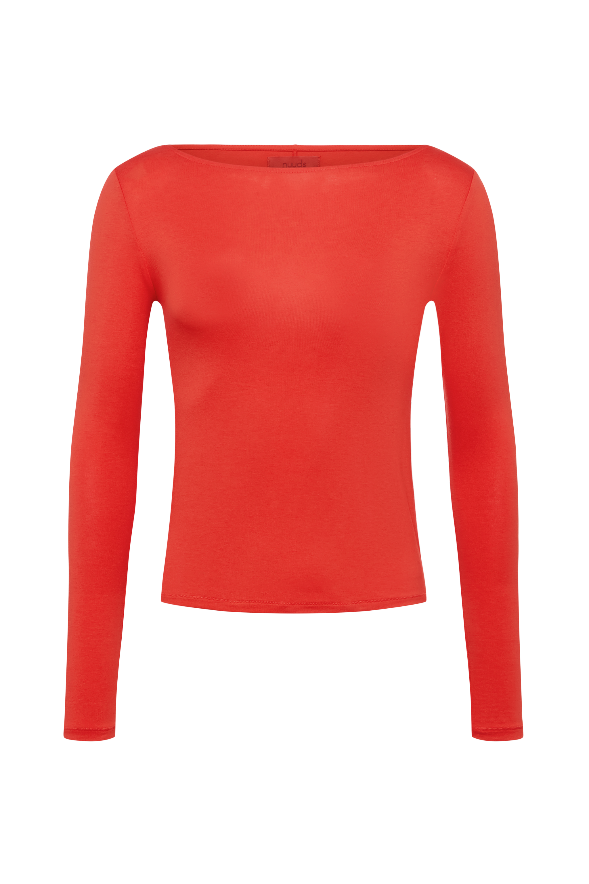 Slinky Jersey Boat Neck Long Sleeve Shirt