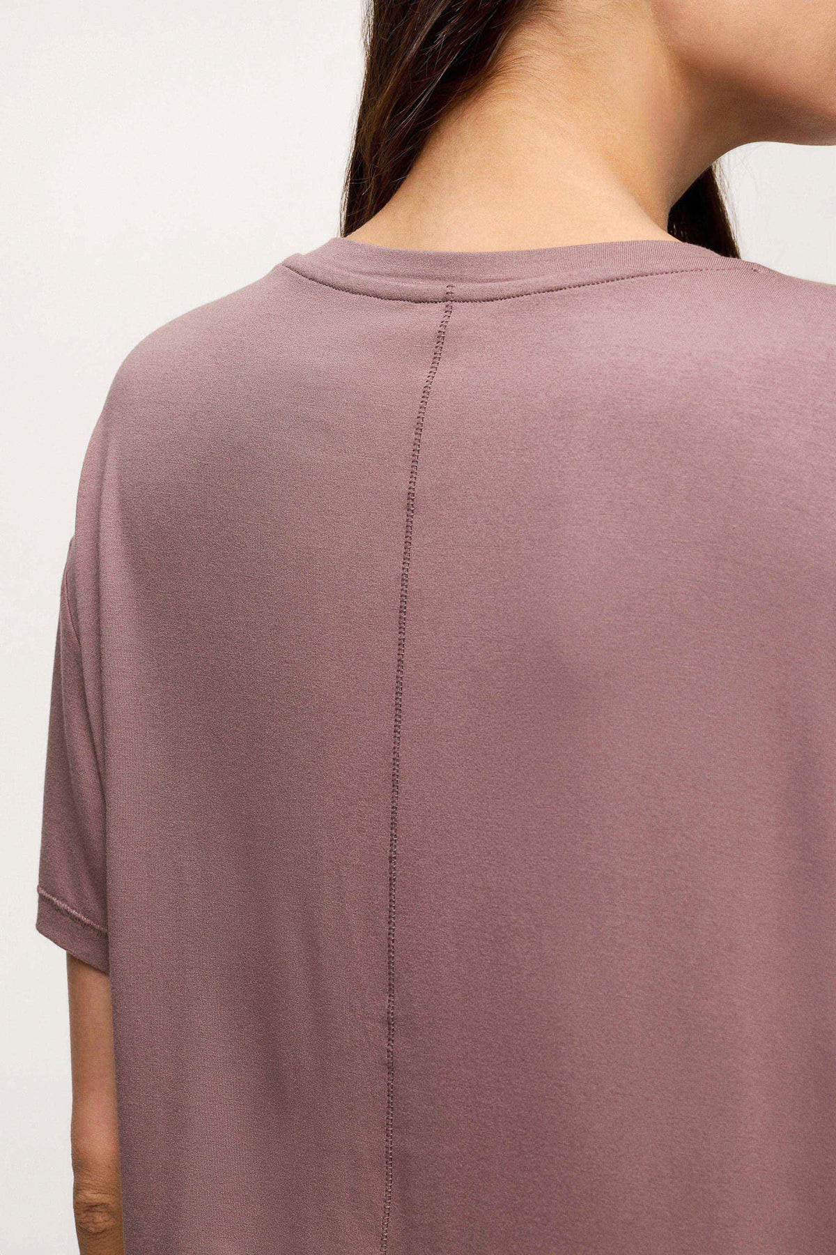 Color:Cocoa | V-Neck Pajama Tee