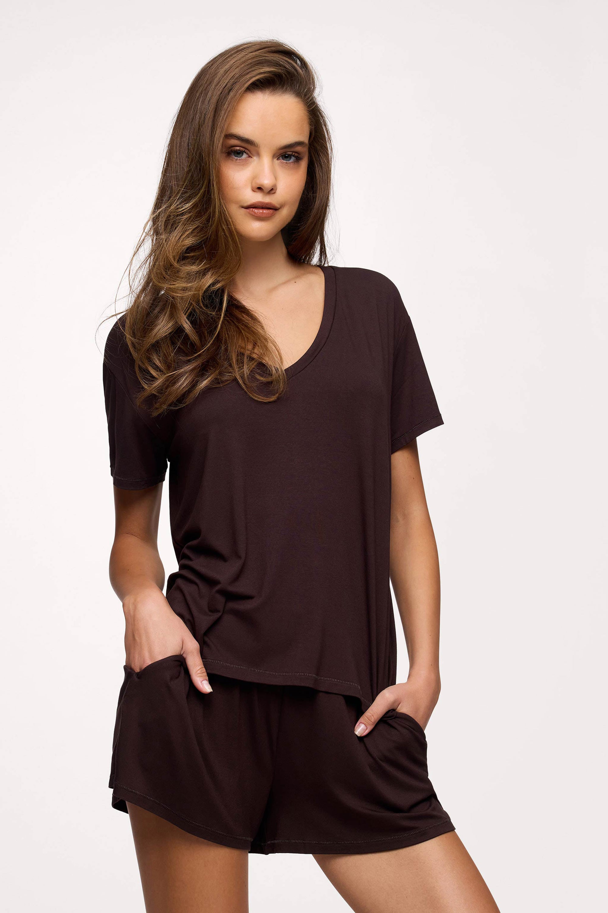 V-Neck Pajama Tee