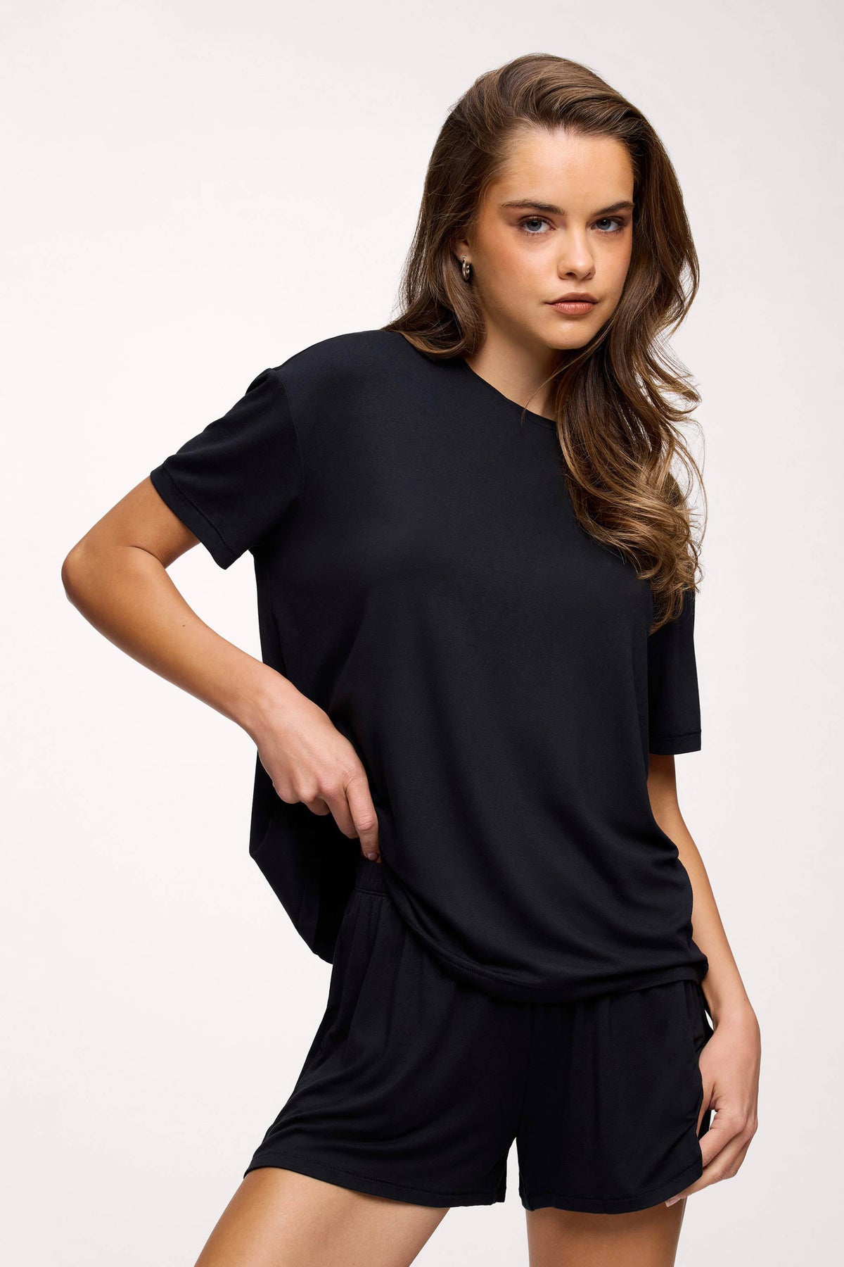Color:Black | Boyfriend Pajama Tee