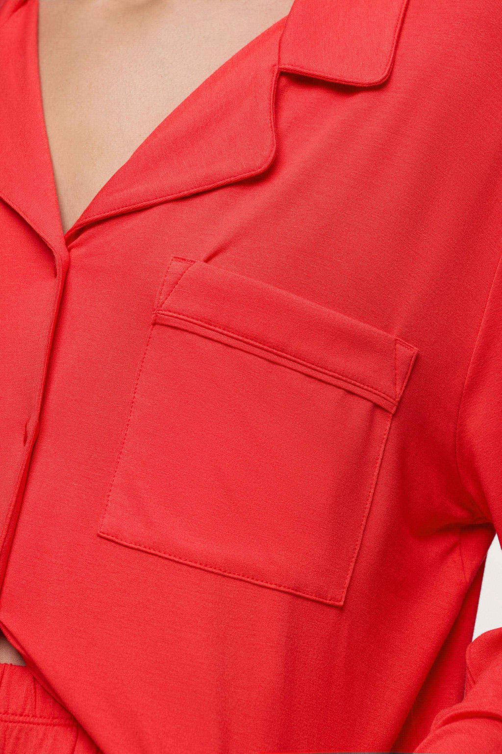 Long Sleeve Button-Up Pajama Shirt & Pajama Pant