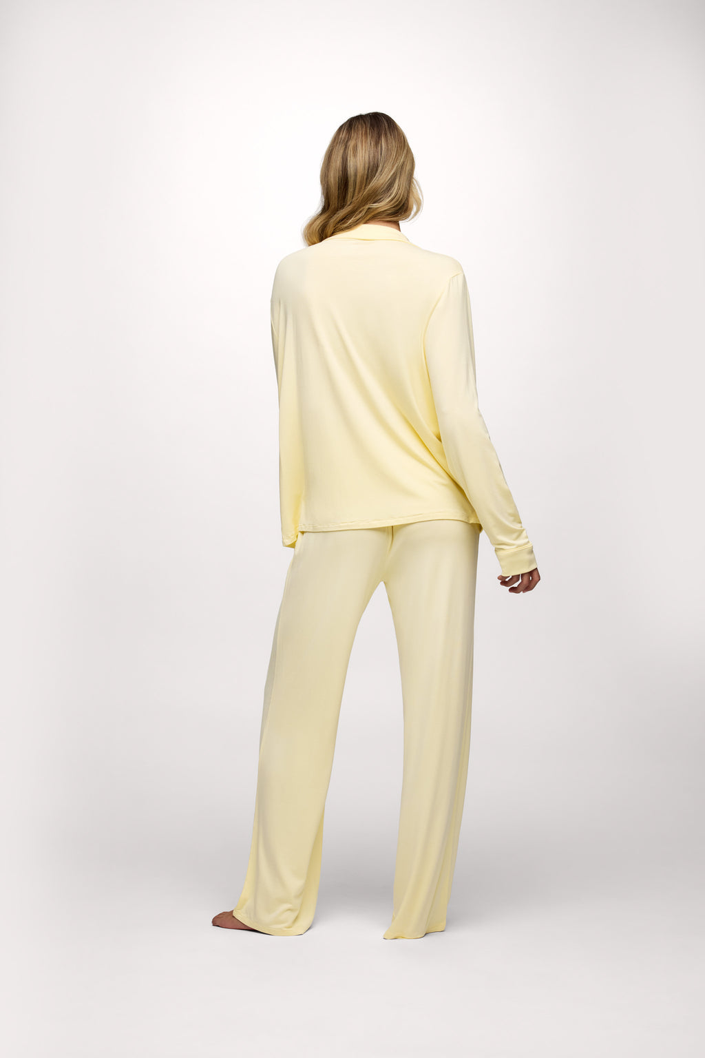 Long Sleeve Button-Up Pajama Shirt & Pajama Pant