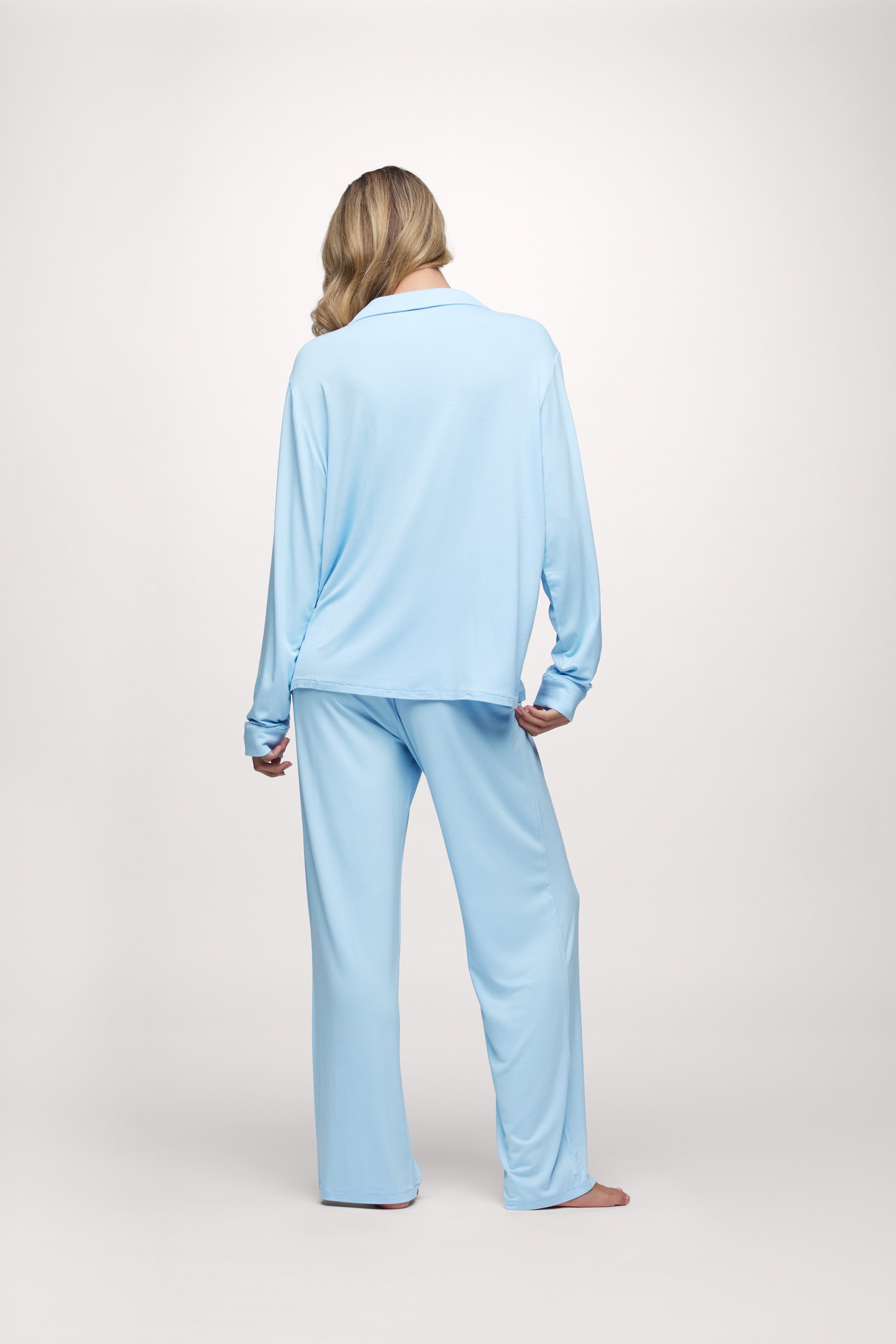 Long Sleeve Button-Up Pajama Shirt & Pajama Pant