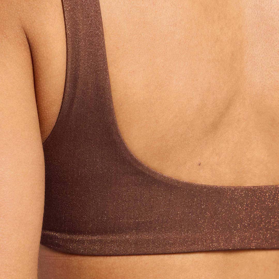 Shimmer Plunge Bikini Top