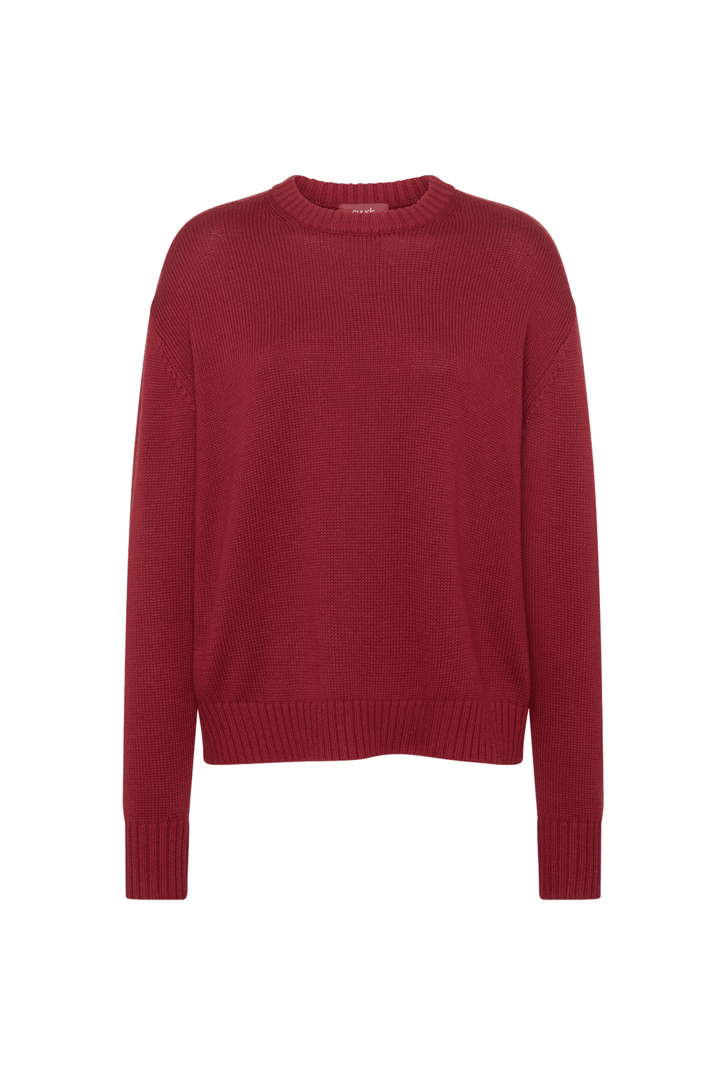 Cotton Crew Sweater | Scarlet