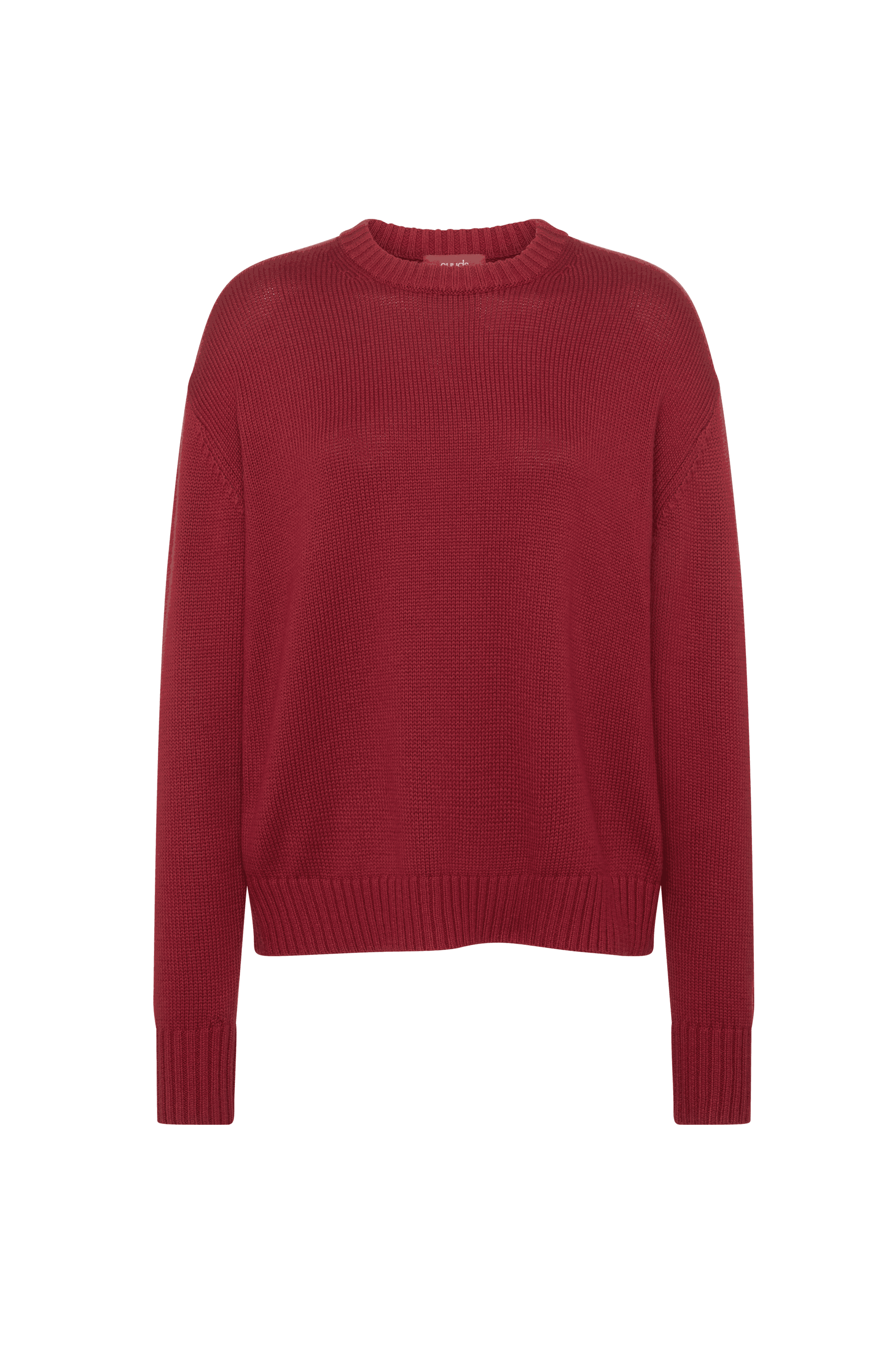 Cotton Crew Sweater | Scarlet