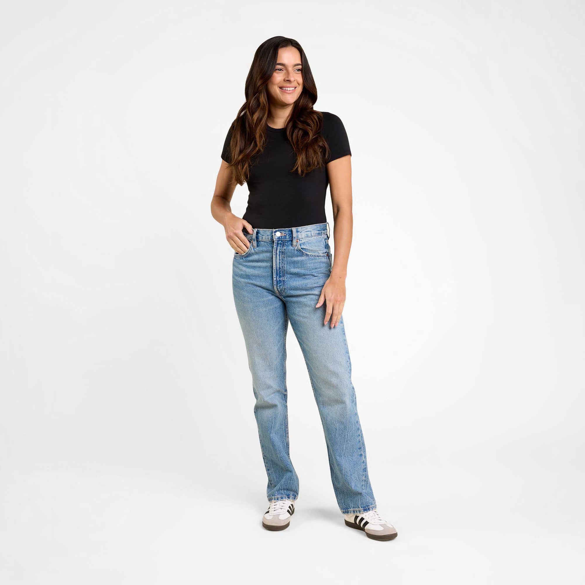 Cotton Stretch Short Sleeve Crewneck Bodysuit