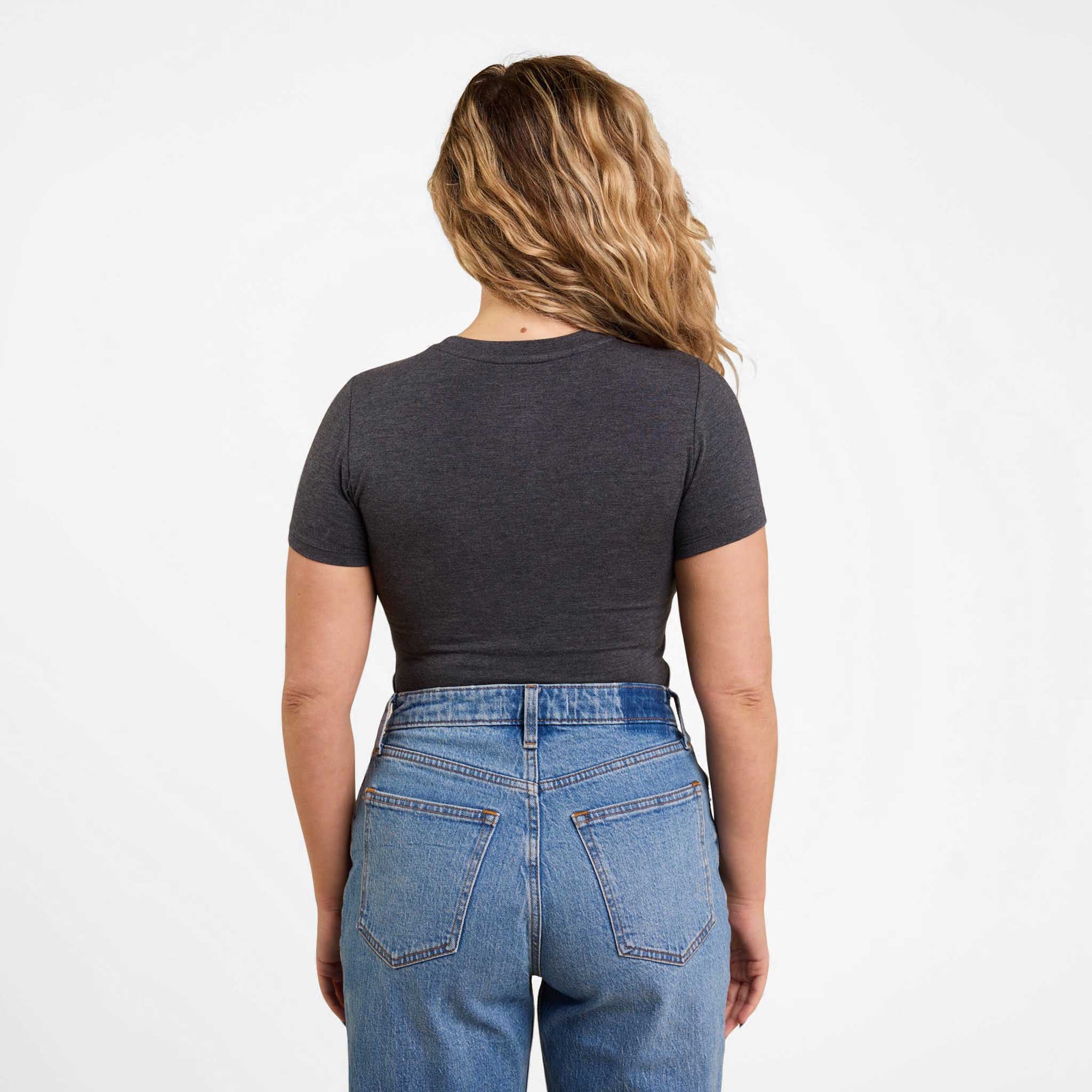 Cotton Stretch Short Sleeve Crewneck Bodysuit