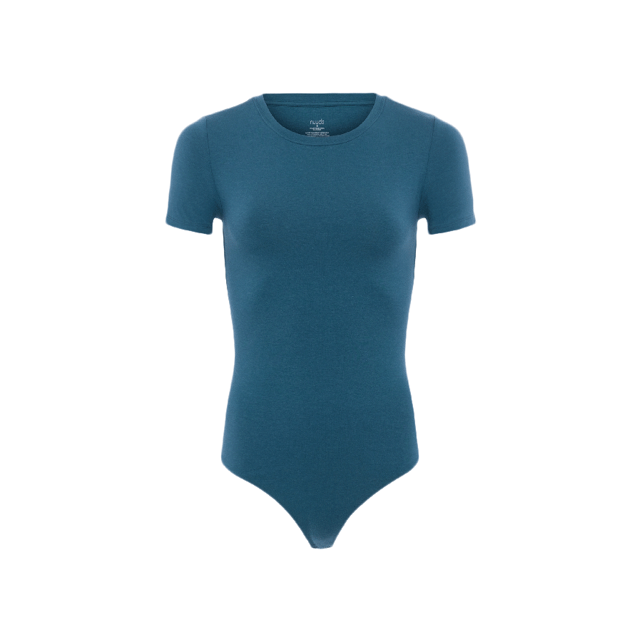 Cotton Stretch Short Sleeve Crewneck Bodysuit