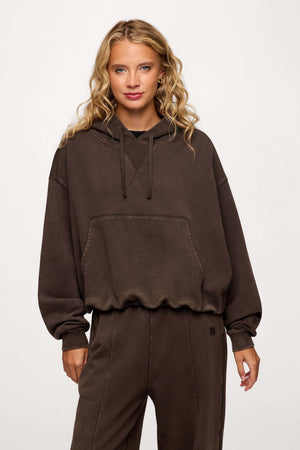 nuuds vintage hoodie women - women’s relaxed fit fleece hoodie