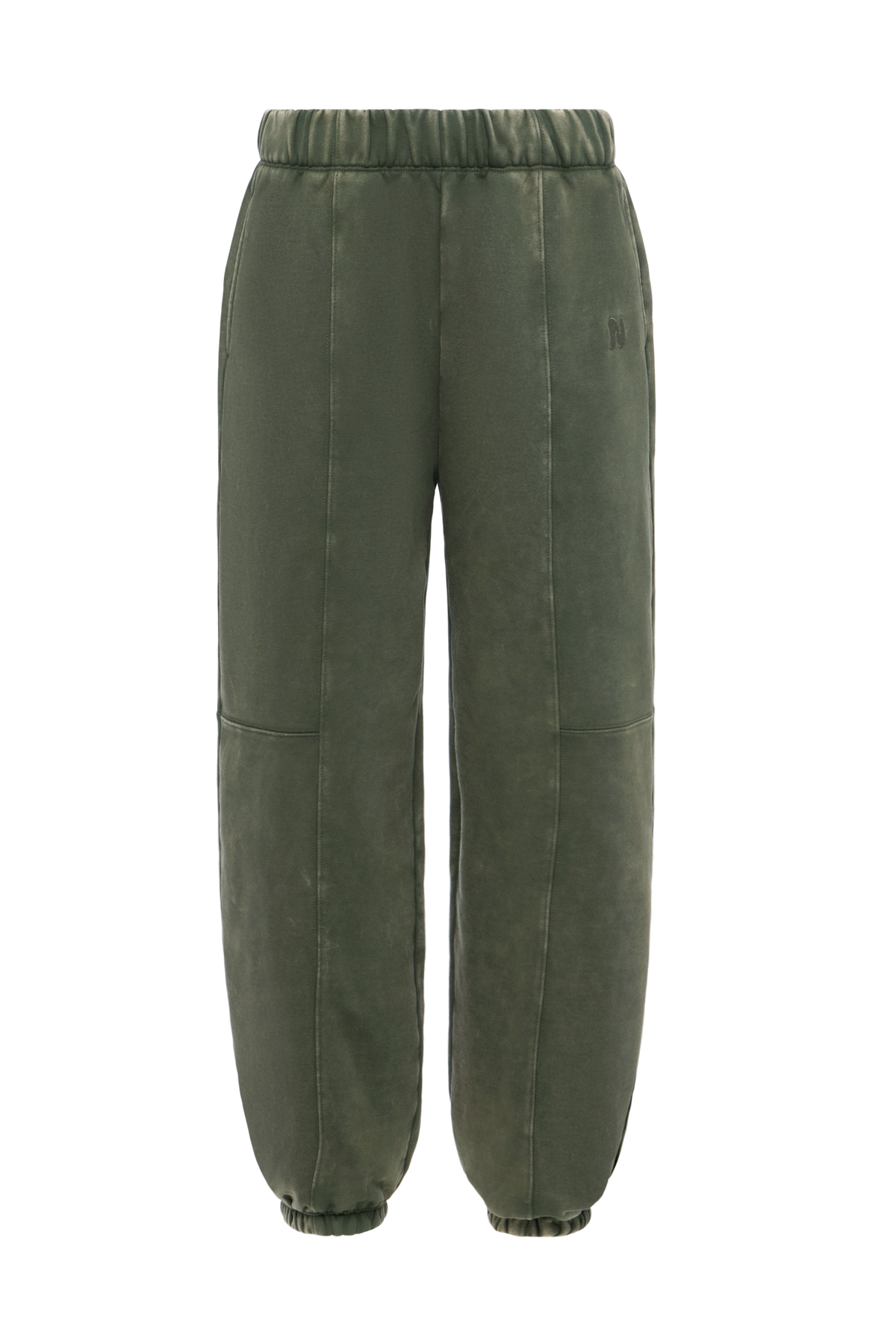 Color:Darkest Olive | nuuds women’s jogger pants relaxed fit - soft fleece fabric jogger pants for women