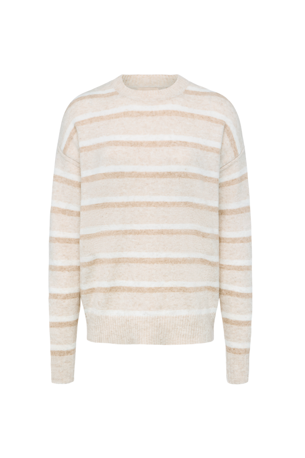 Cozy Knit Stripe Sweater | Oat Stripe
