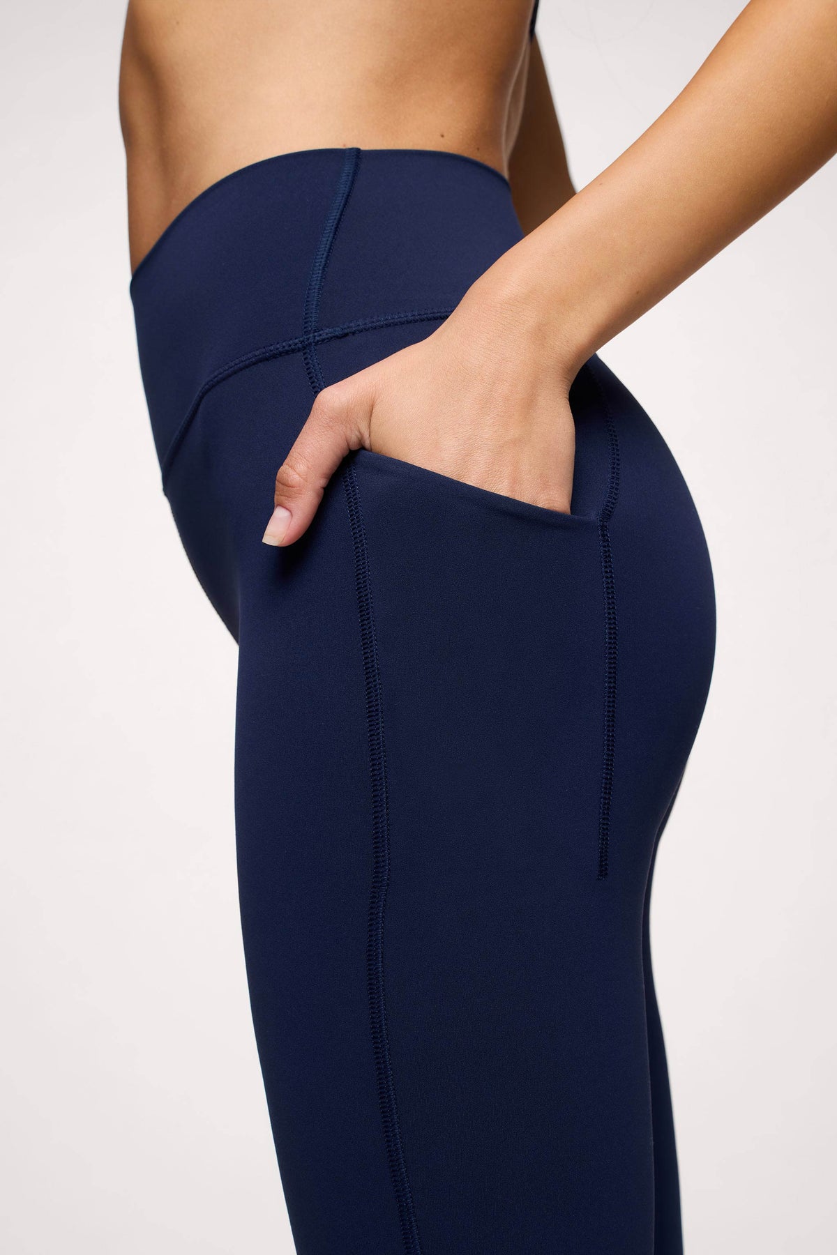 Color:Navy | nuuds leggings for women high-waisted - women’s spandex leggings with pockets