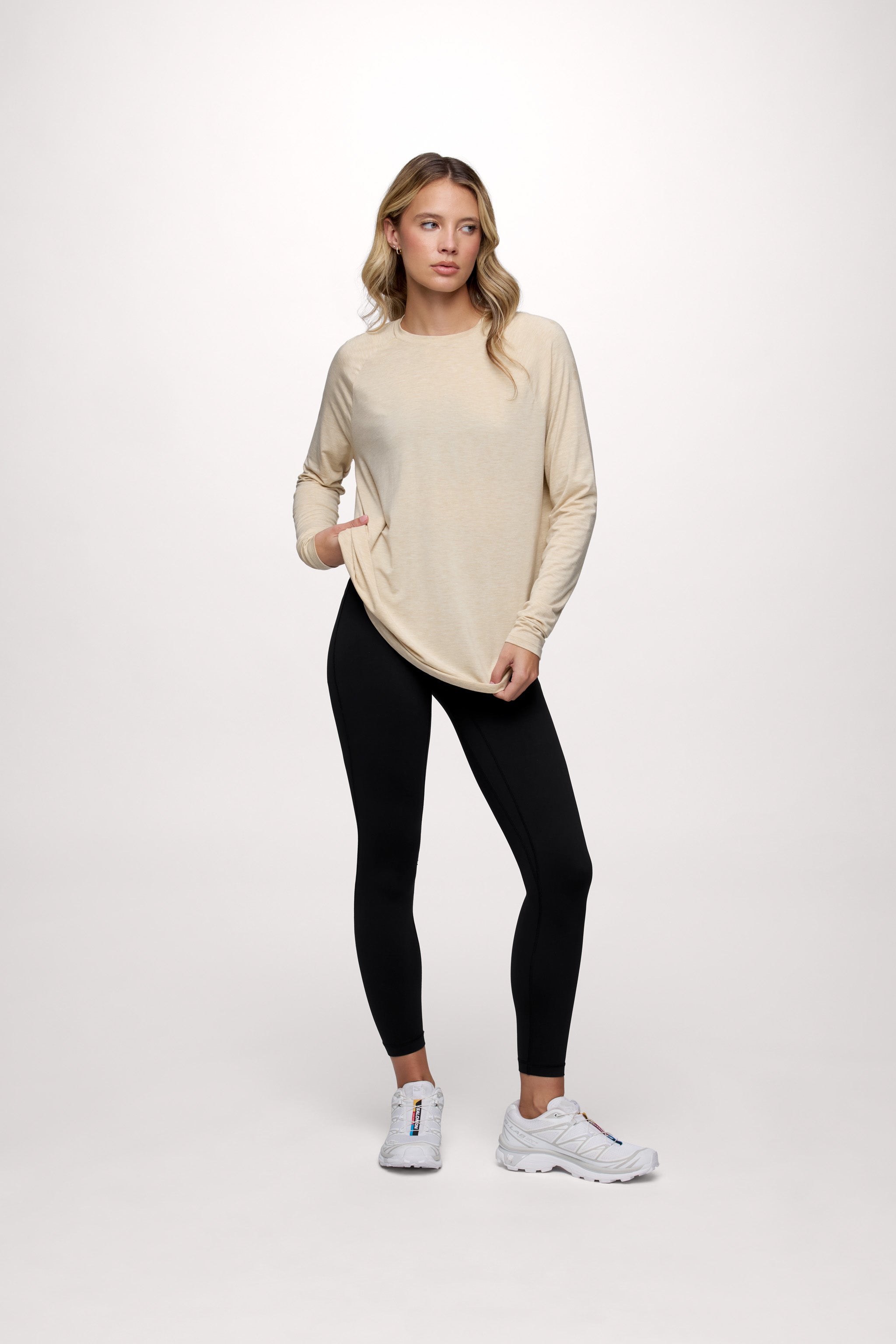 Featherweight Active Long Sleeve Shirt | Heather Oat