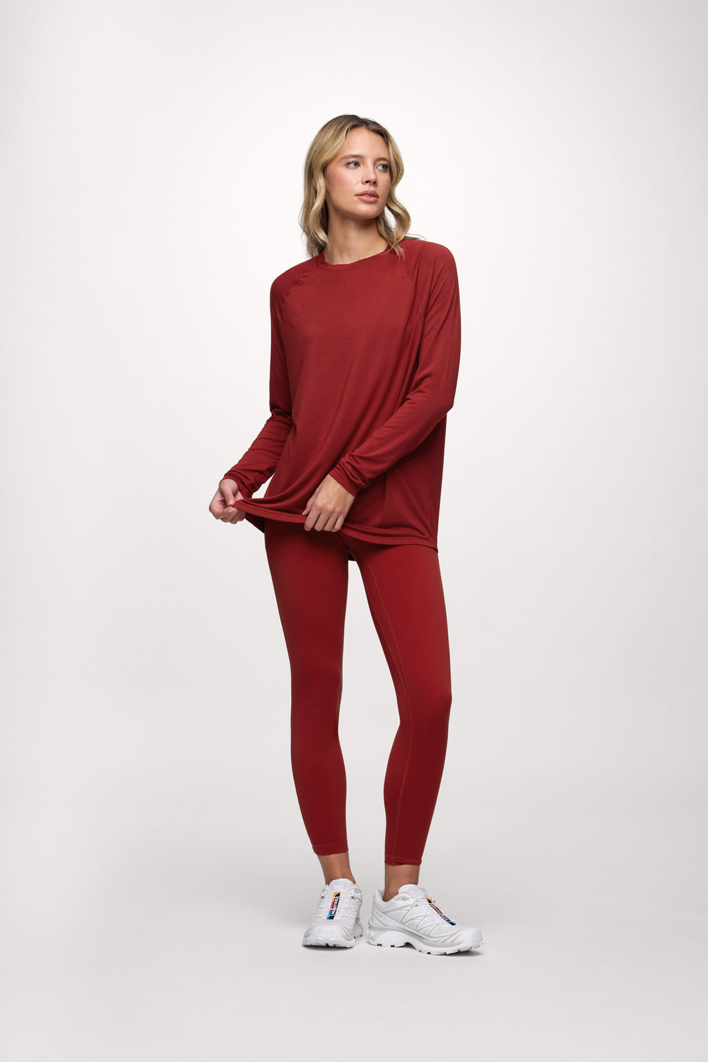 Featherweight Active Long Sleeve Shirt | Scarlet